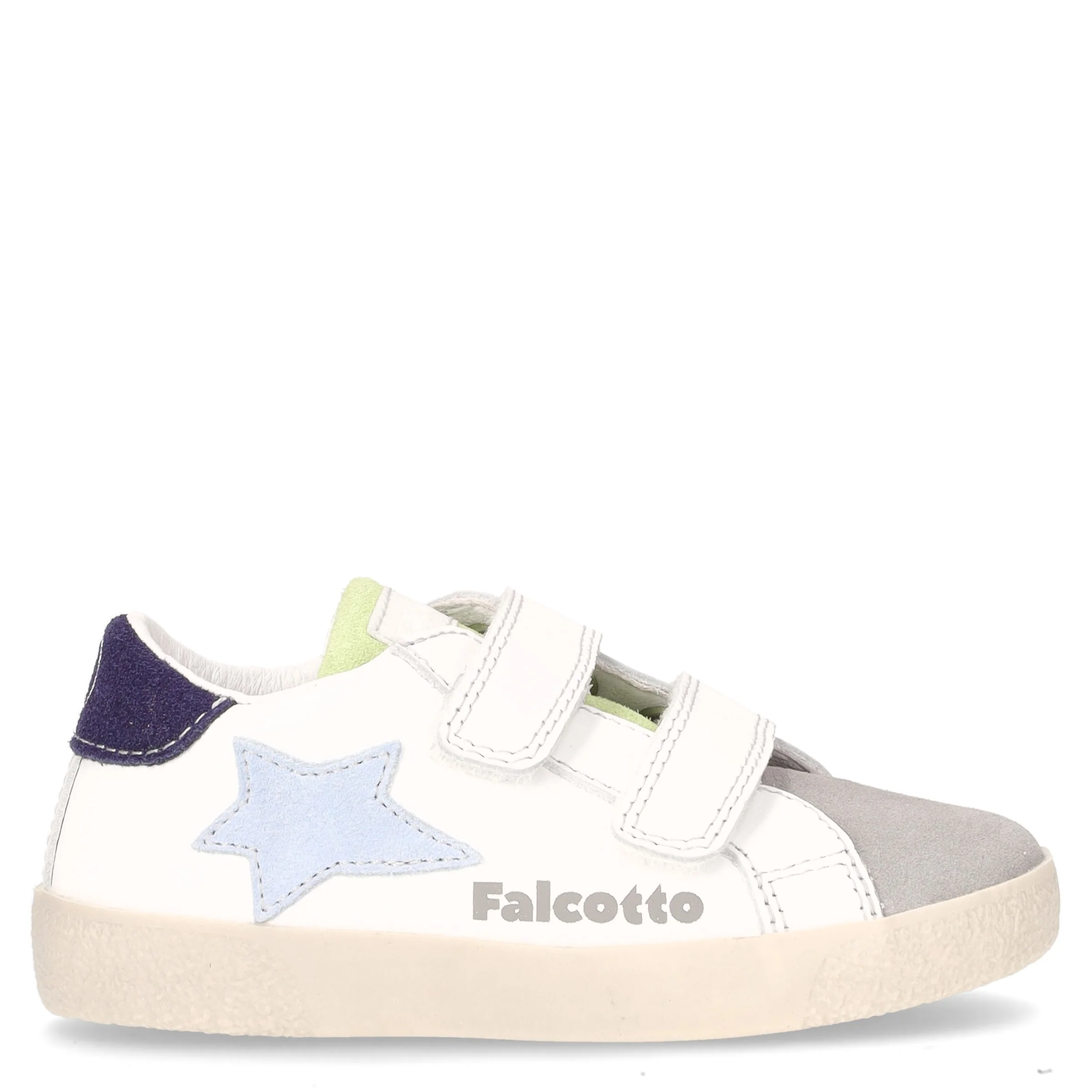 Alnoite 2 sneaker bambino in pelle grigio bianco