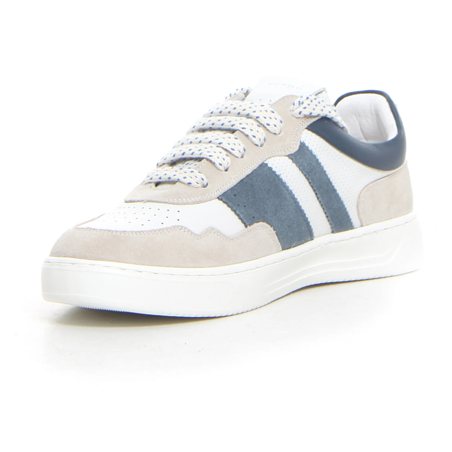 Sneaker beige white blu - Image 3