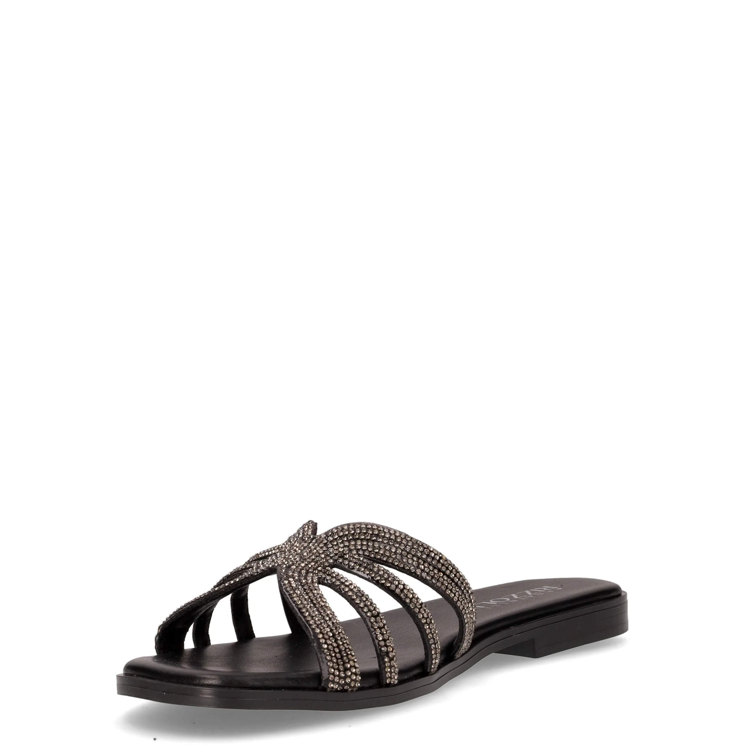Ciabatta con strass nero - Image 3