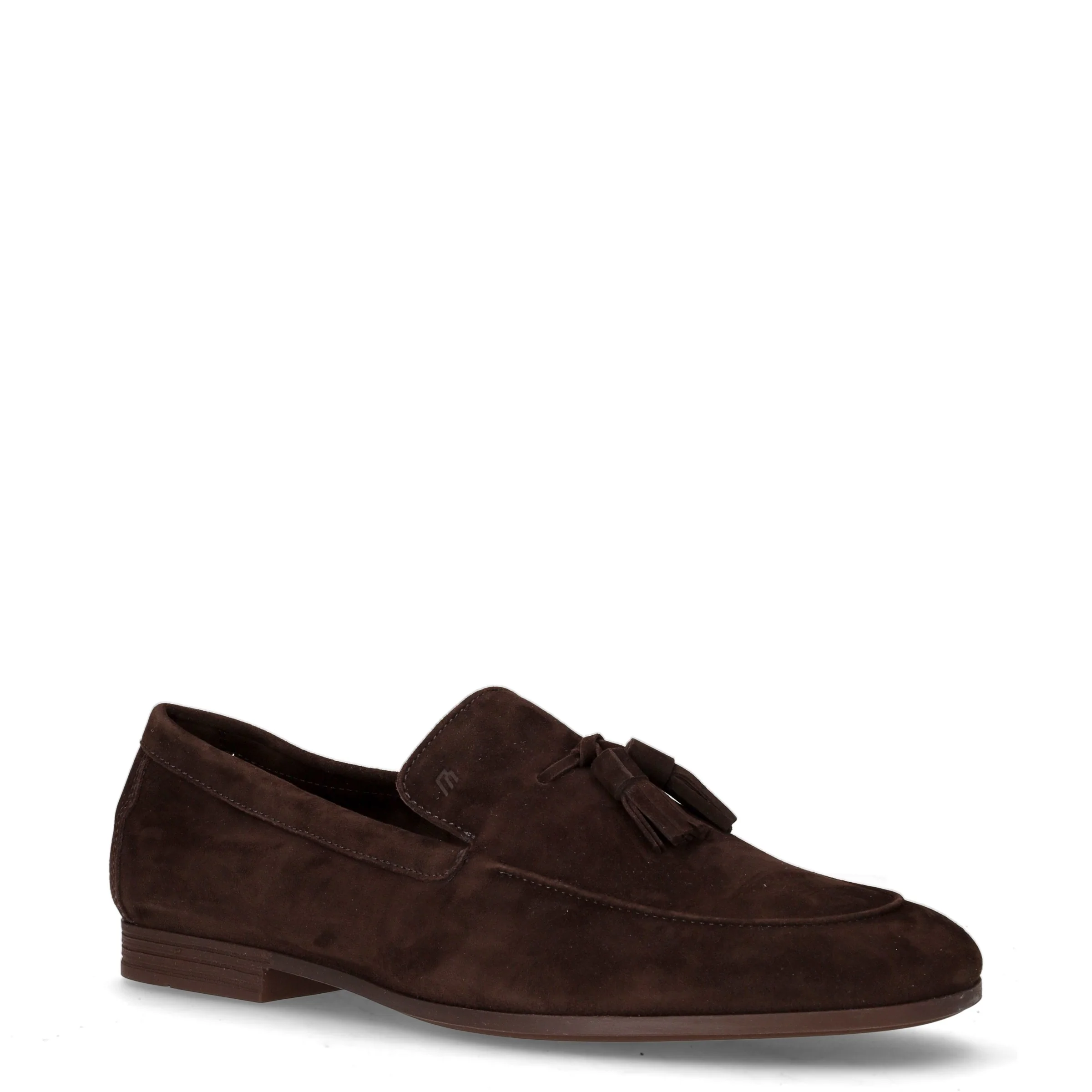 Mocassino con nappine in pelle cacao - Image 2