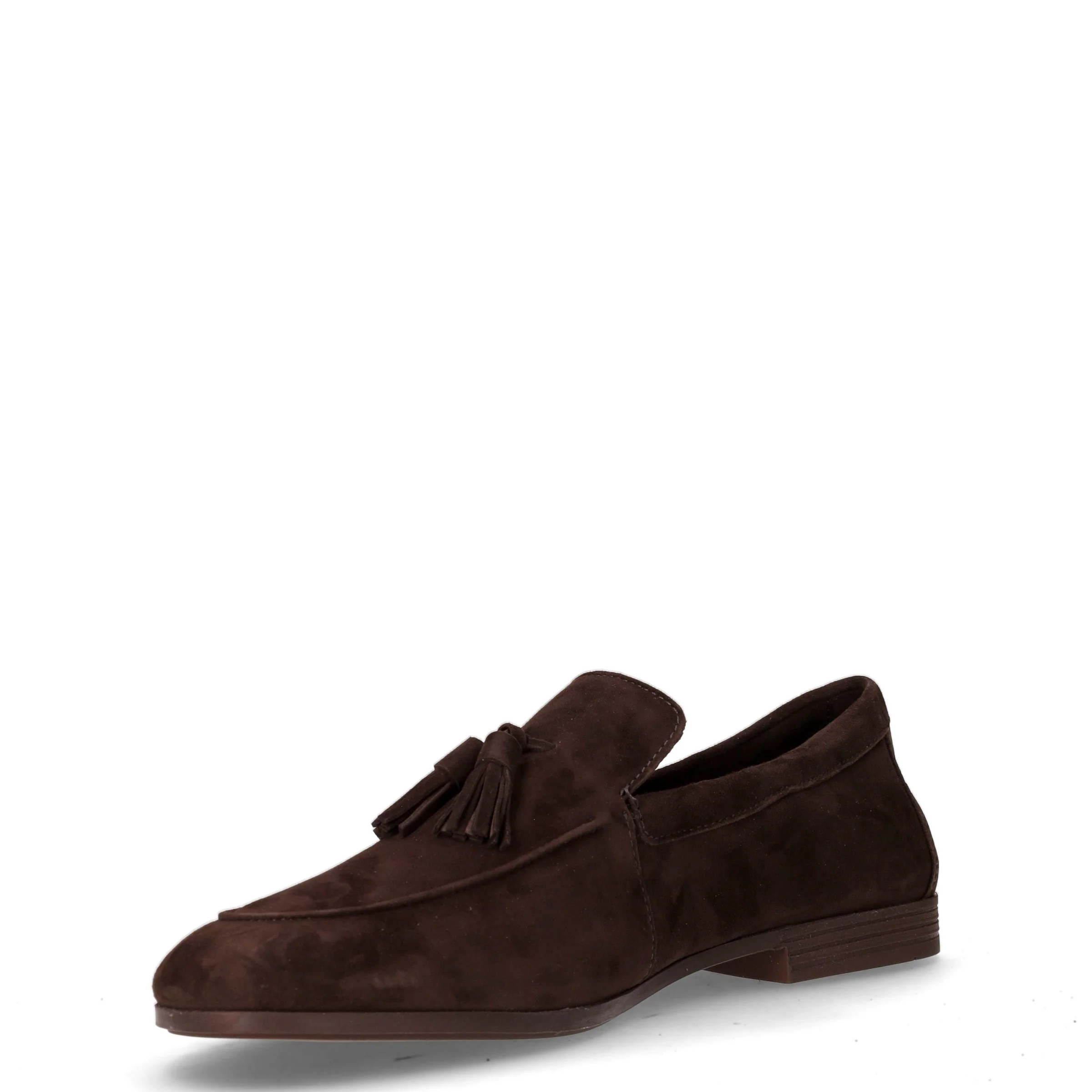Mocassino con nappine in pelle cacao - Image 3