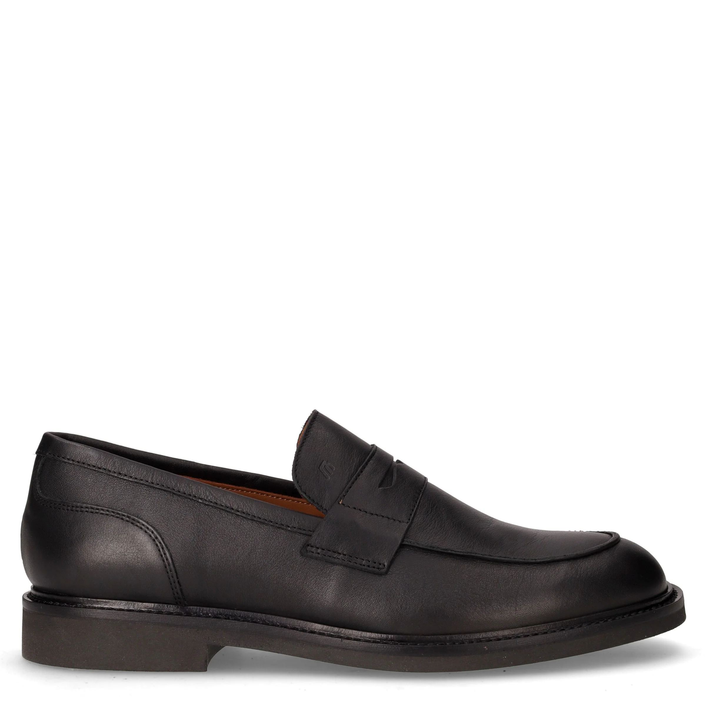 Mocassino in pelle nero