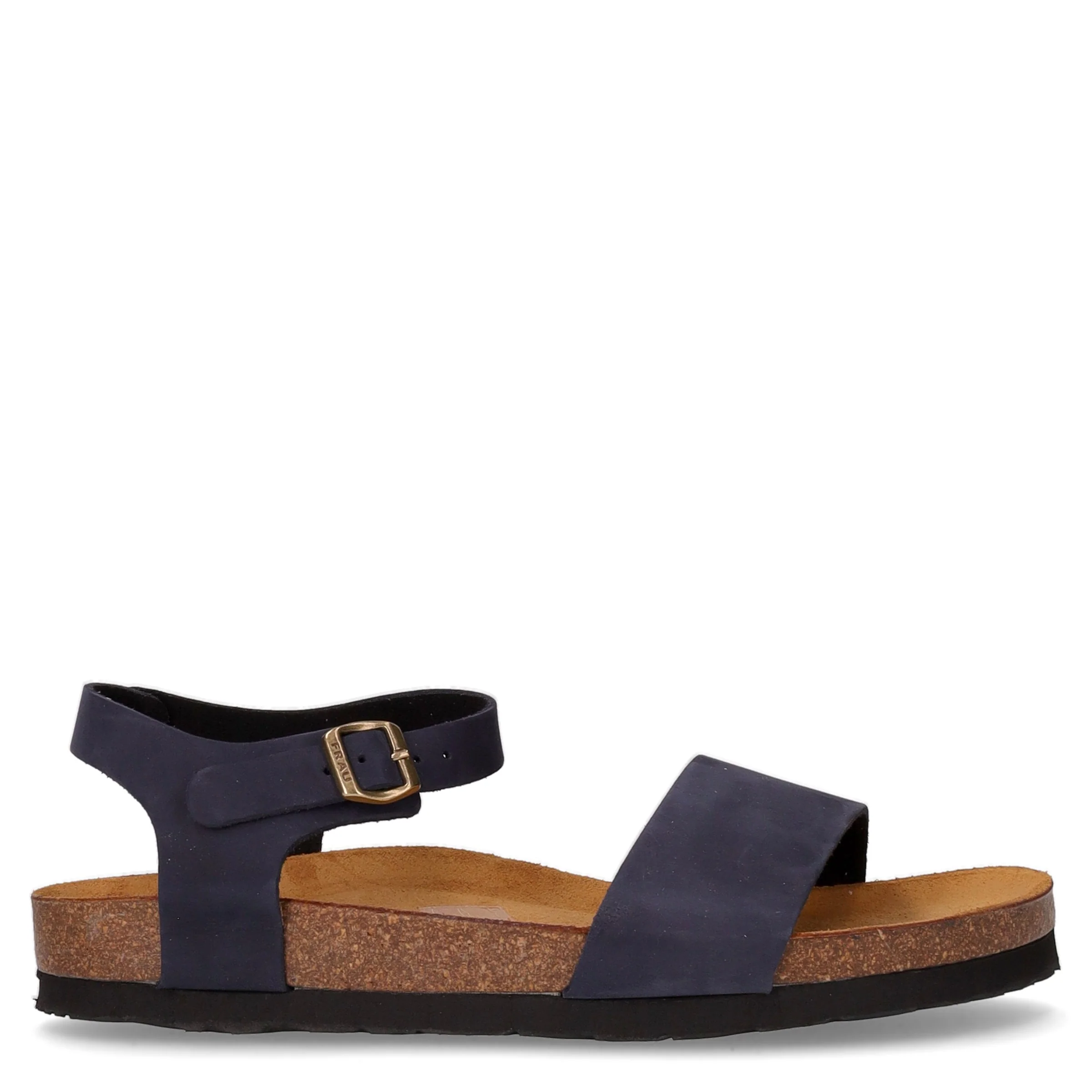 Sandalo in pelle blu