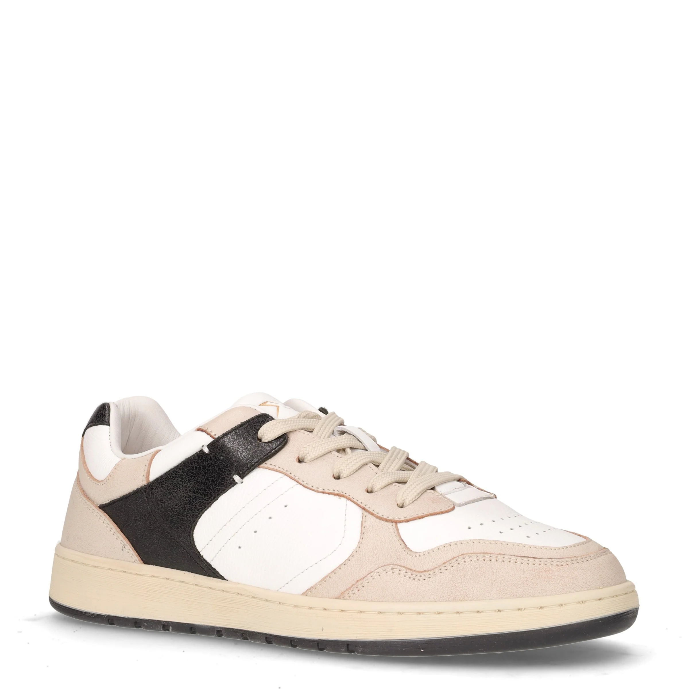 Sneaker in pelle bianco nero - Image 2