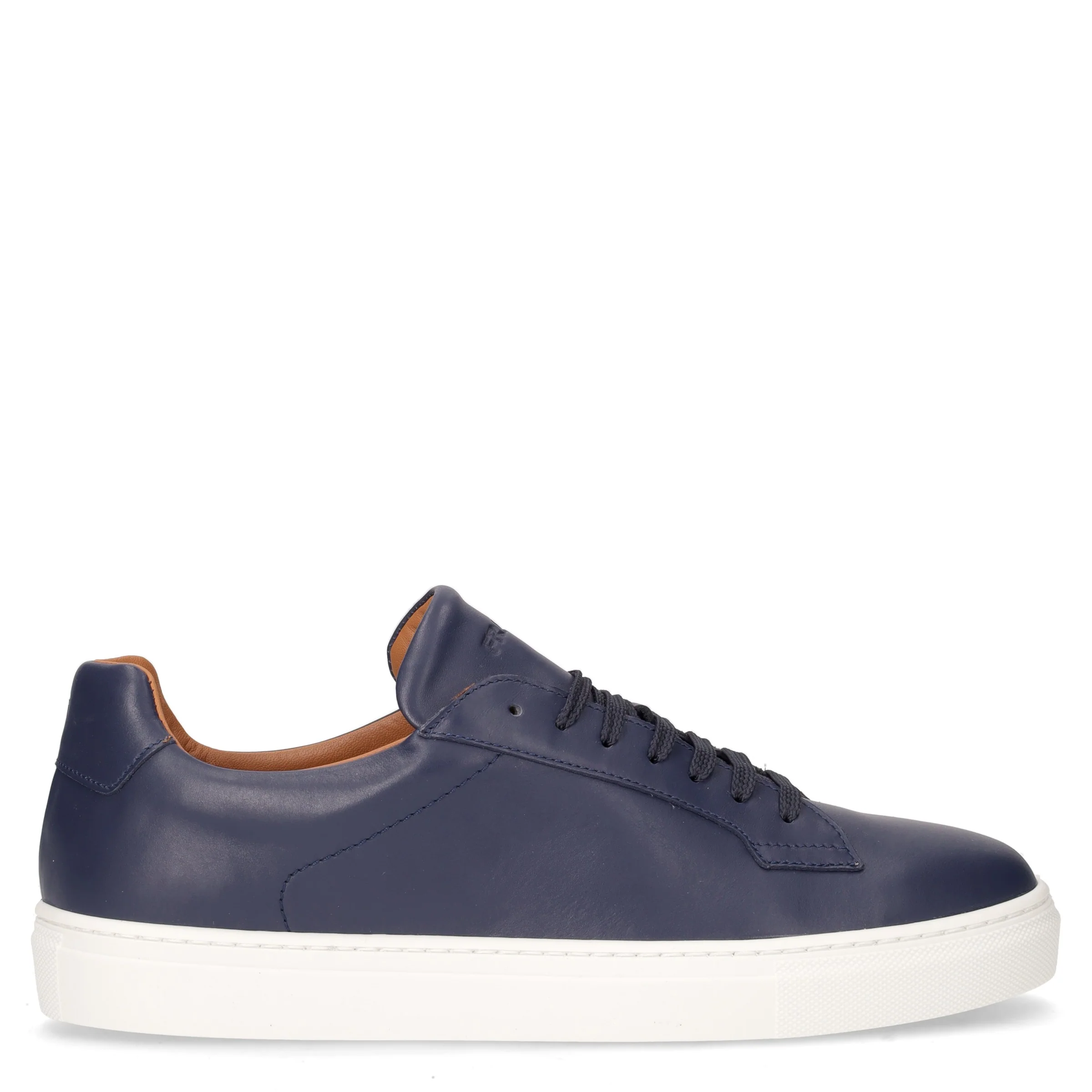 Sneaker in pelle blu