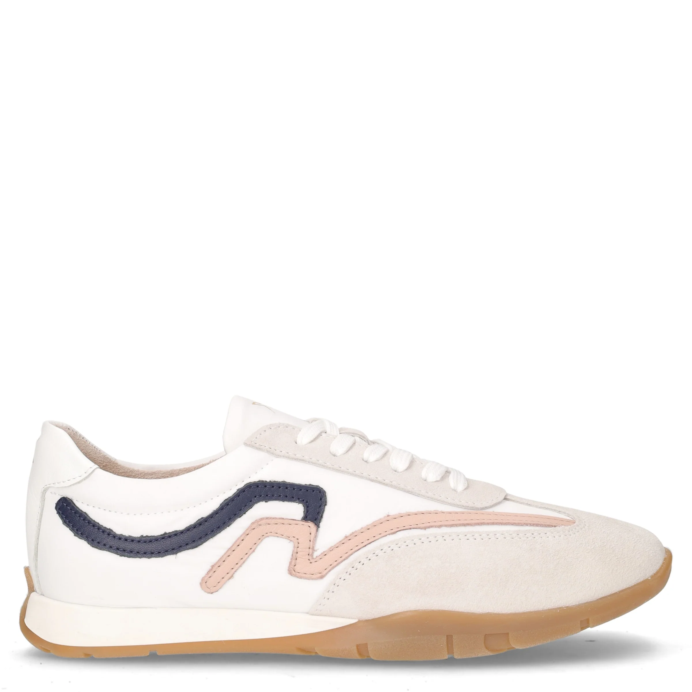 Sneaker in tessuto e pelle bianco