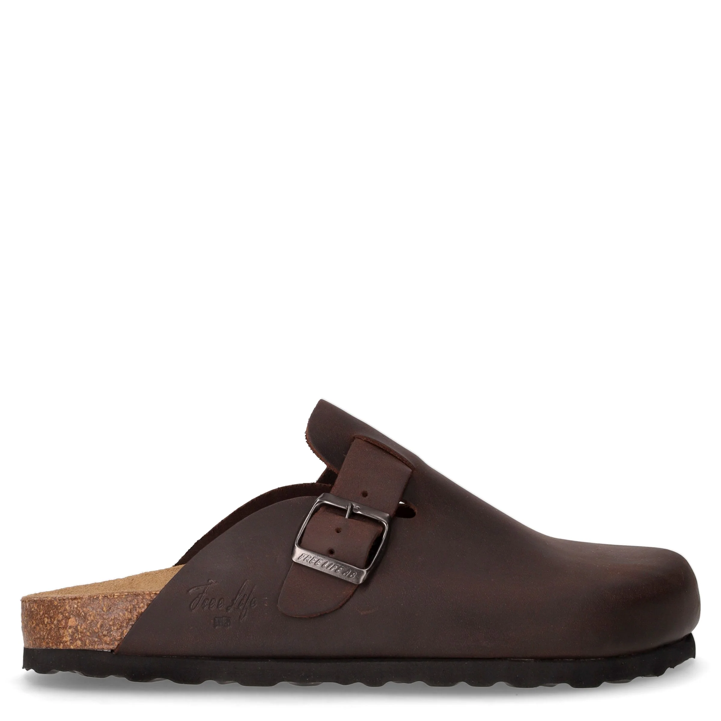 Sabot in pelle testa di moro