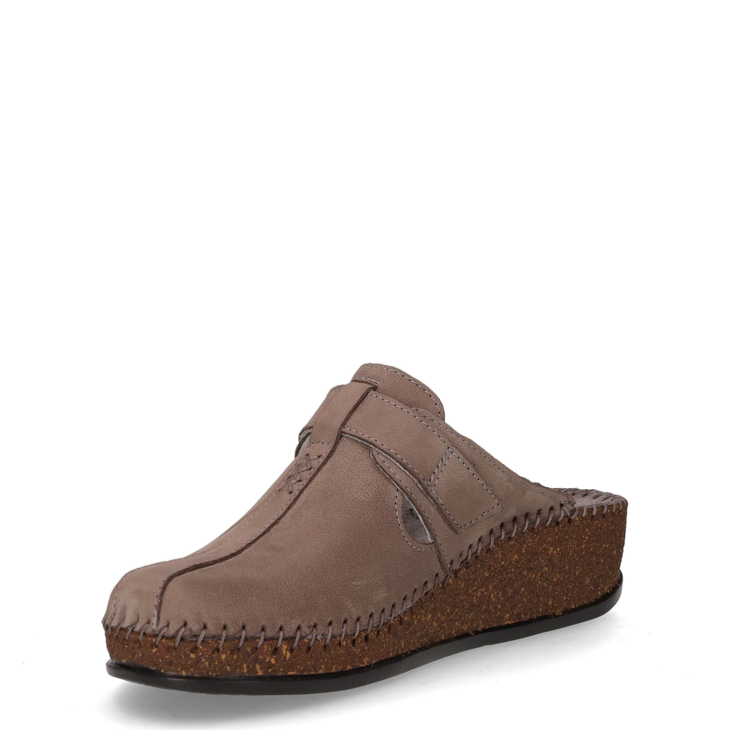Ciabatta in pelle con zeppa topo - Image 3