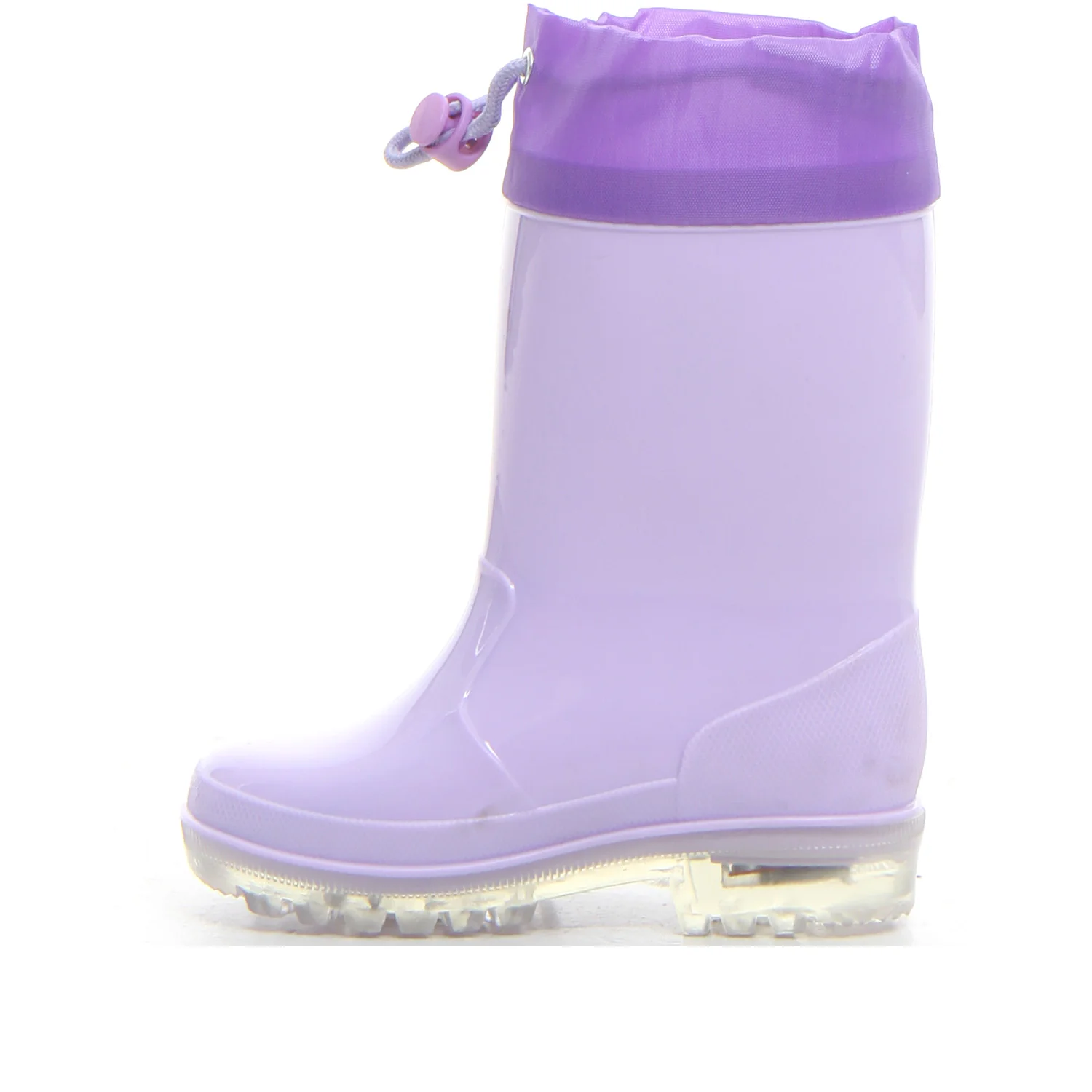 Stivale da pioggia con luci bambina lilac - Image 2