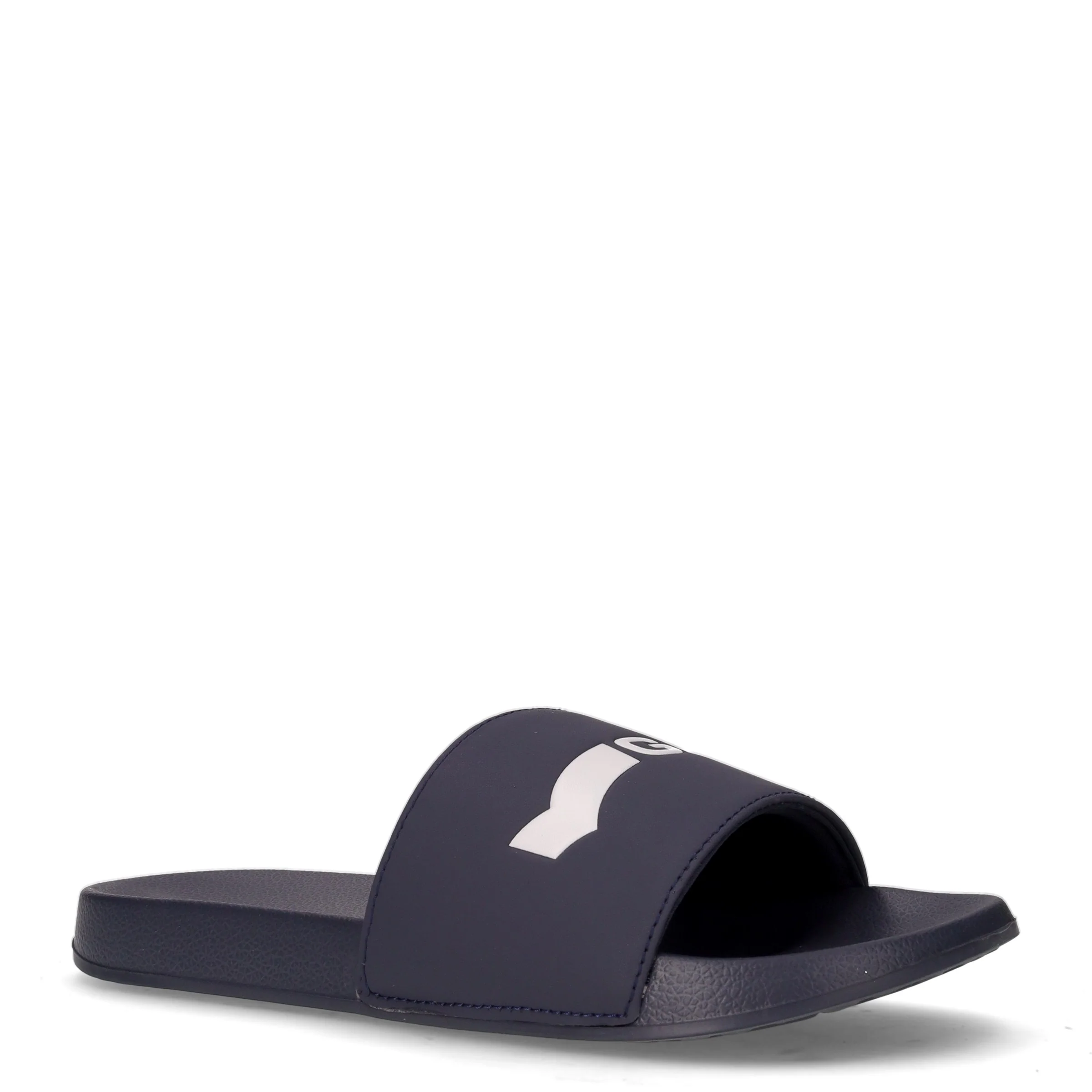 Slide Mix ciabatta in gomma navy bianco - Image 2