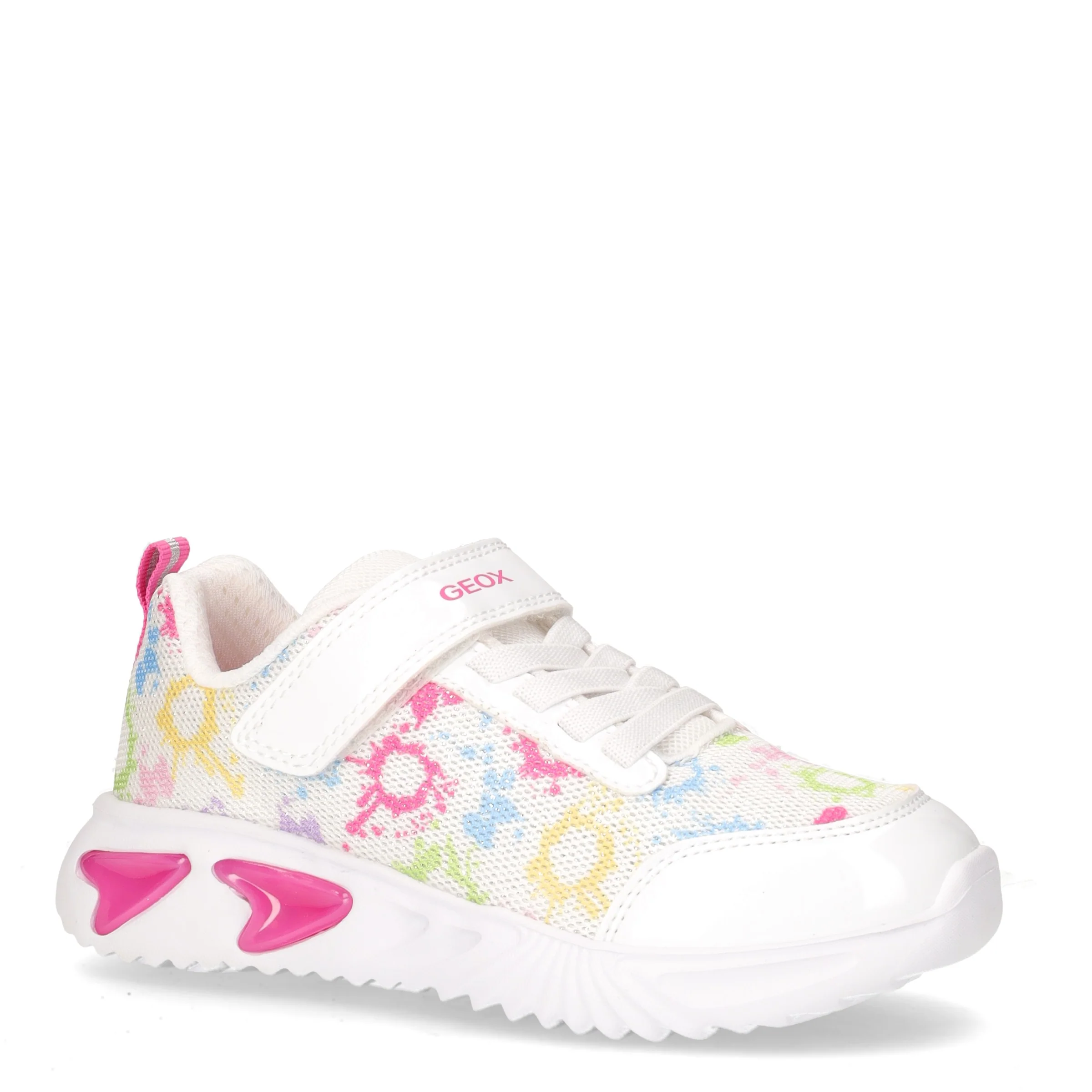 Assister sneaker in tessuto con luci bambina bianco multicolor - Image 2