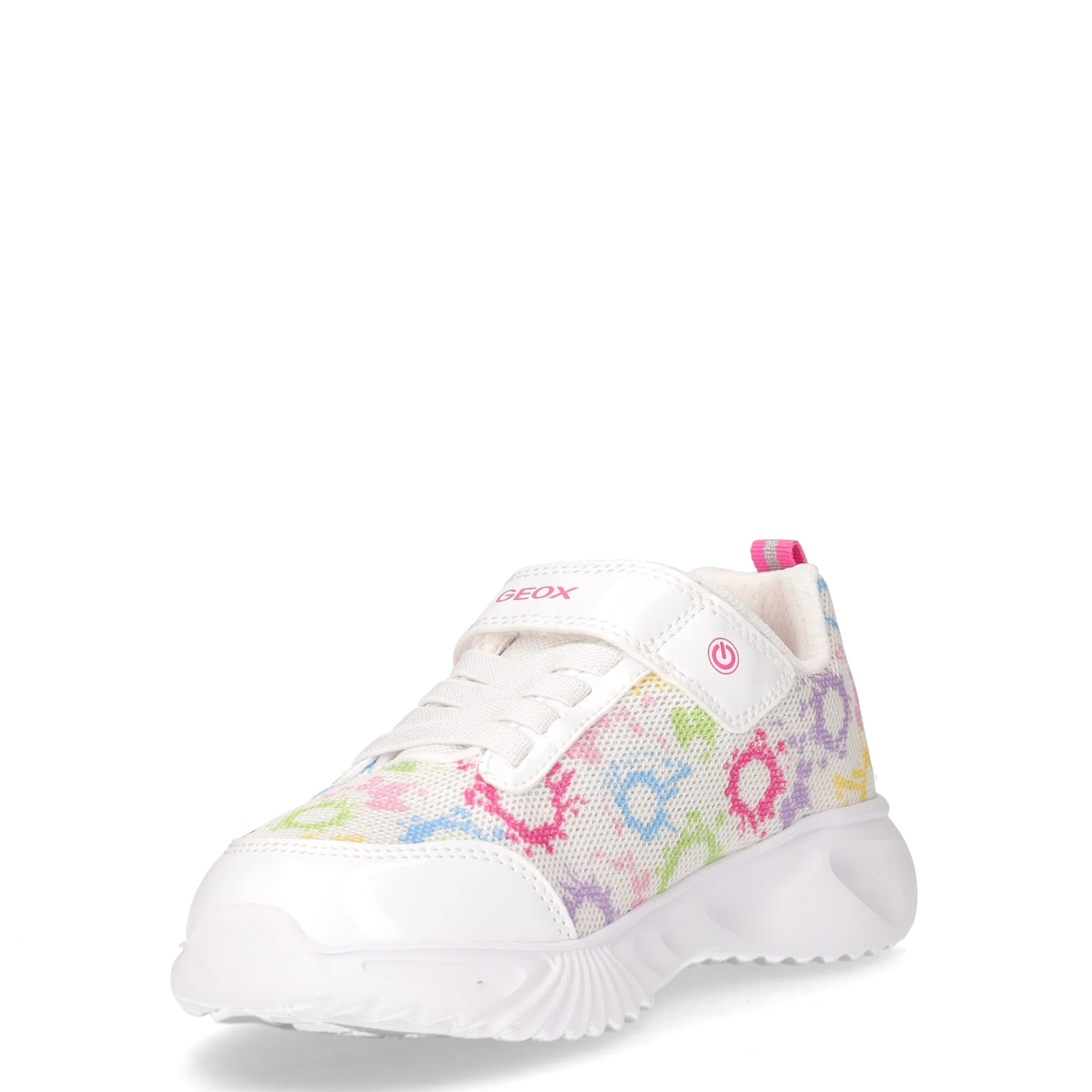 Assister sneaker in tessuto con luci bambina bianco multicolor - Image 3