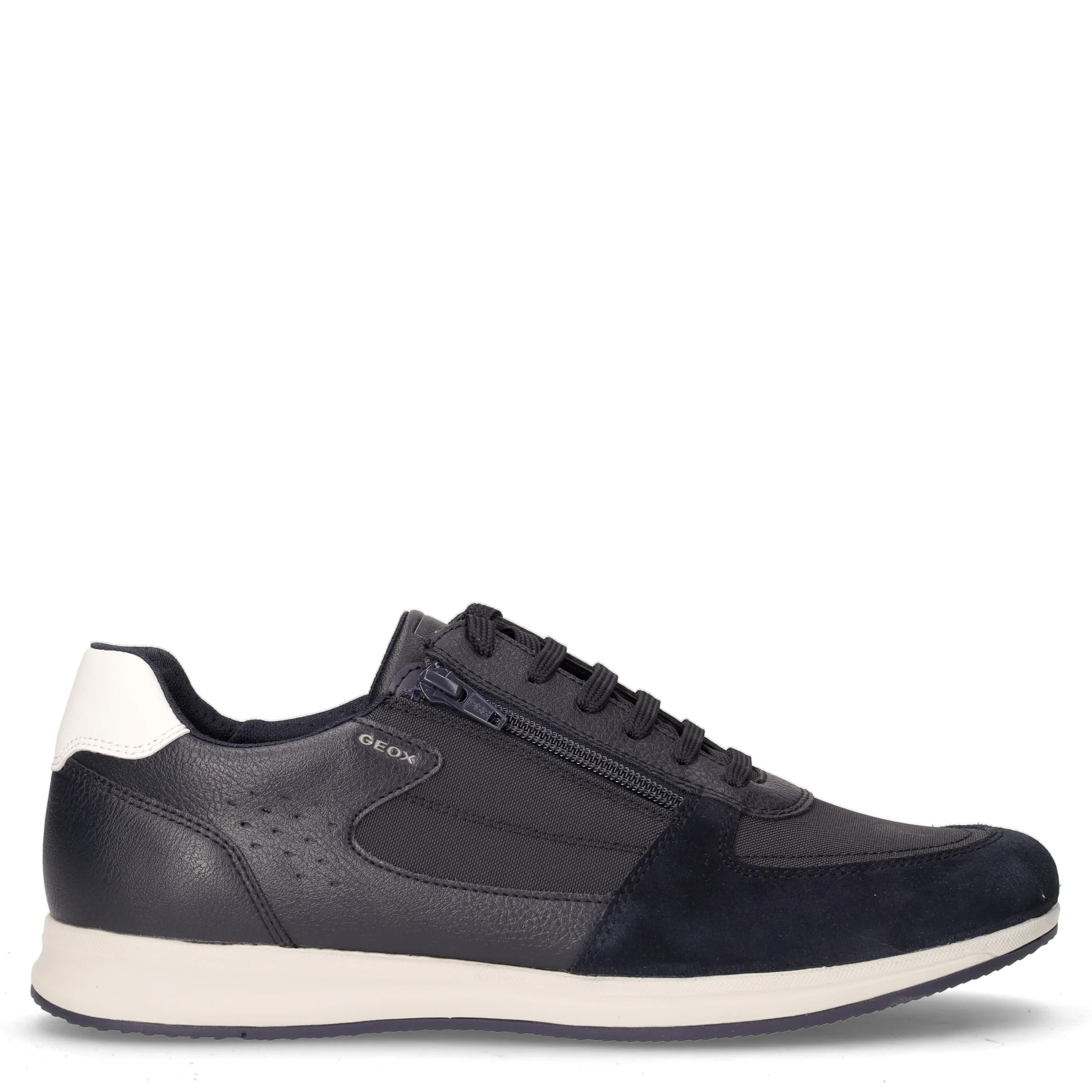 Avery sneaker in ecopelle e tessuto navy