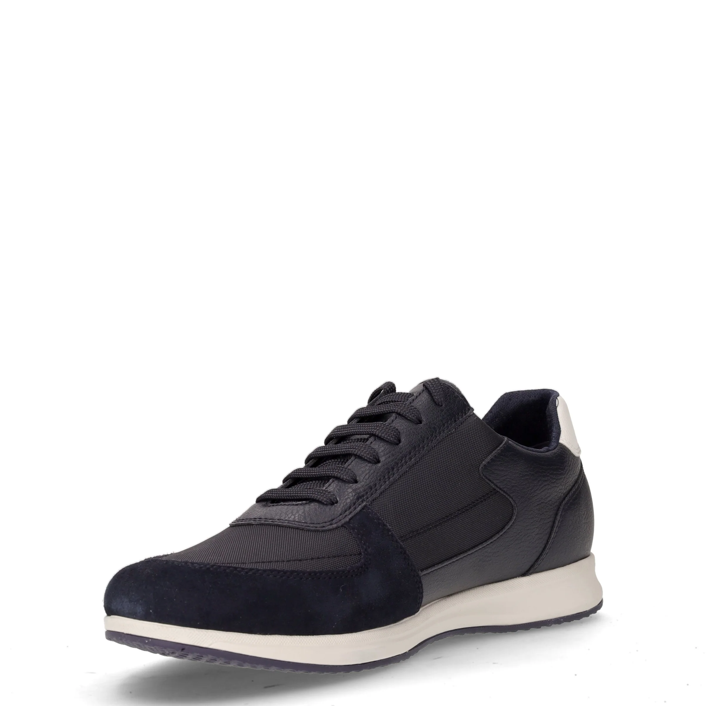 Avery sneaker in ecopelle e tessuto navy - Image 3