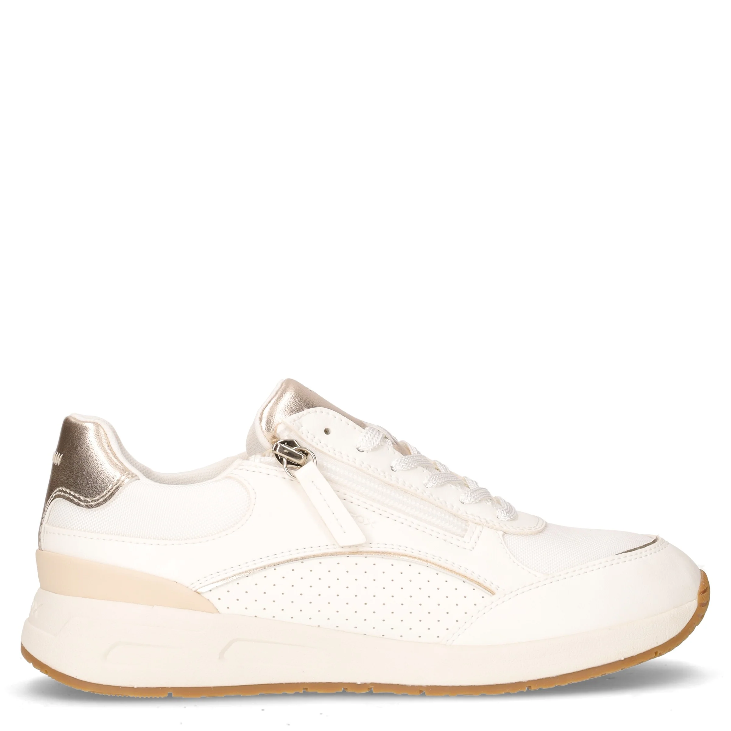 Bulmya sneaker in ecopelle bianco oro