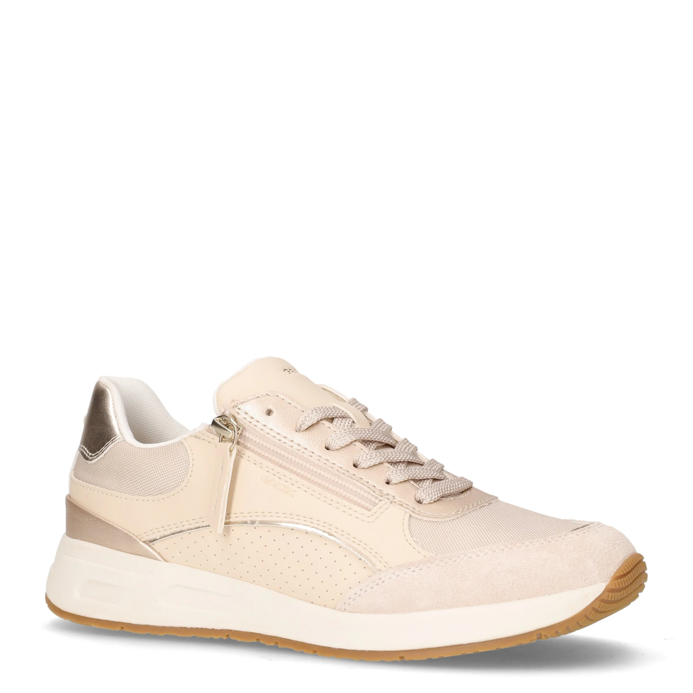 Bulmya sneaker in ecopelle e tessuto oro papiro - Image 2