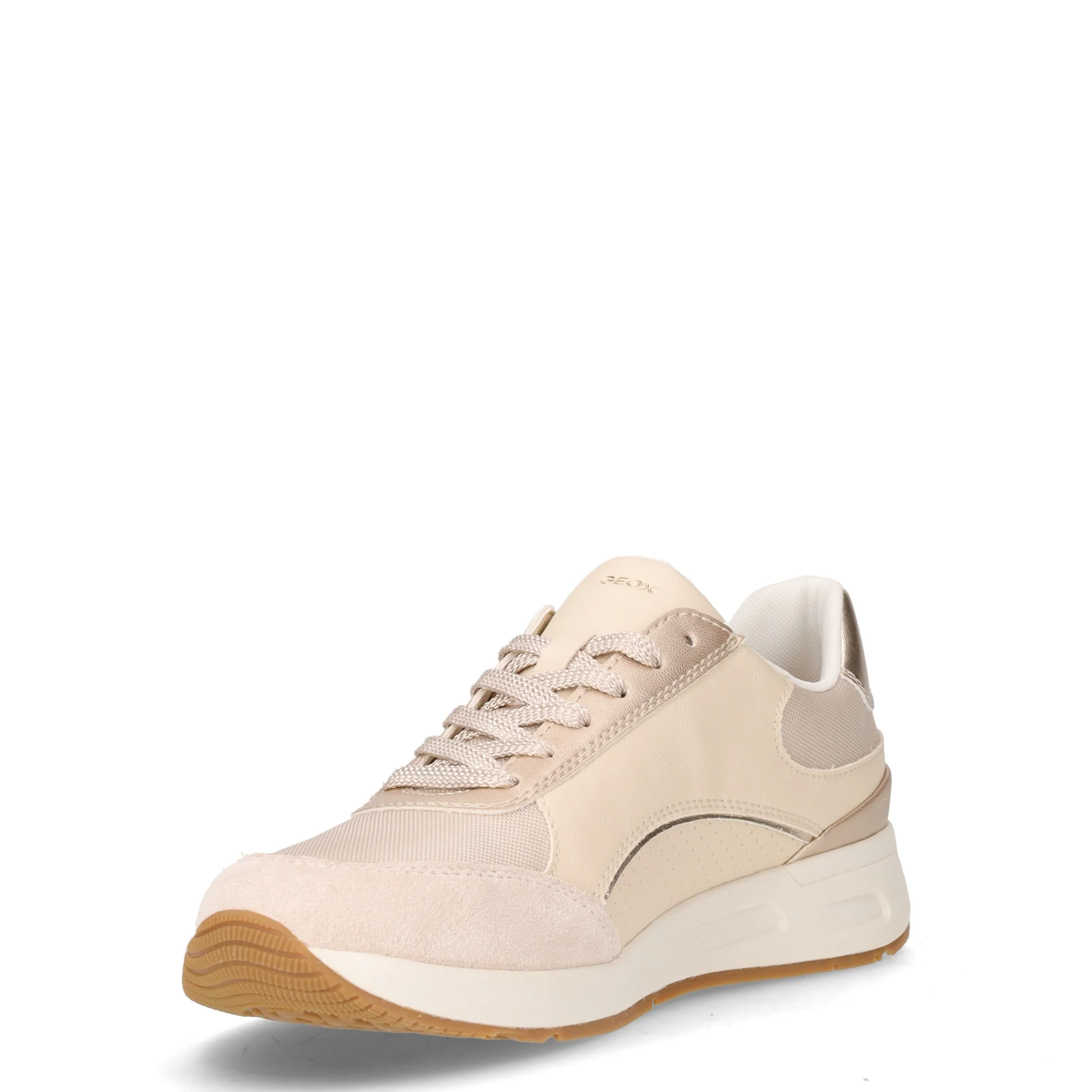 Bulmya sneaker in ecopelle e tessuto oro papiro - Image 3