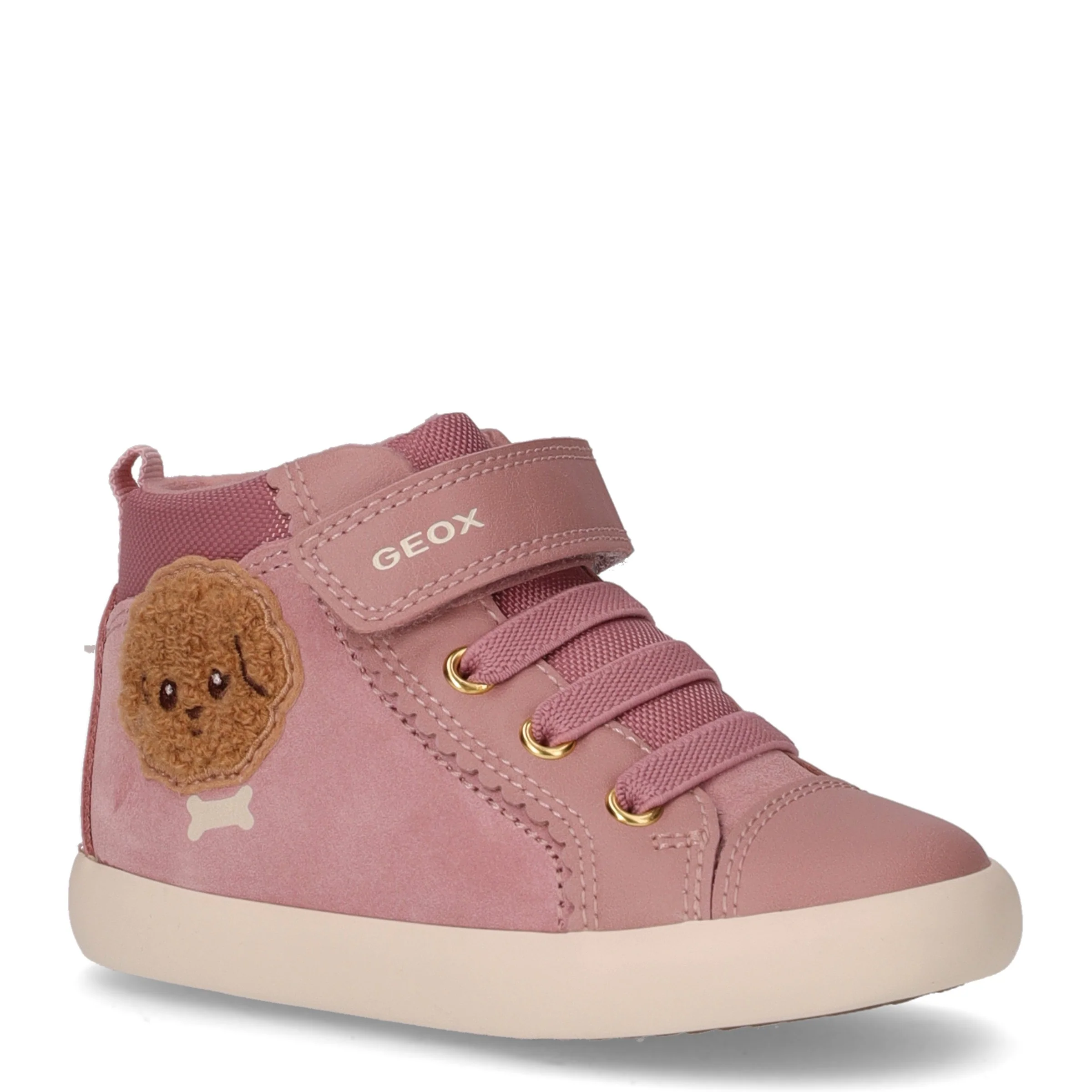 Gisli mid sneaker da bambina in pelle rosa - Image 2