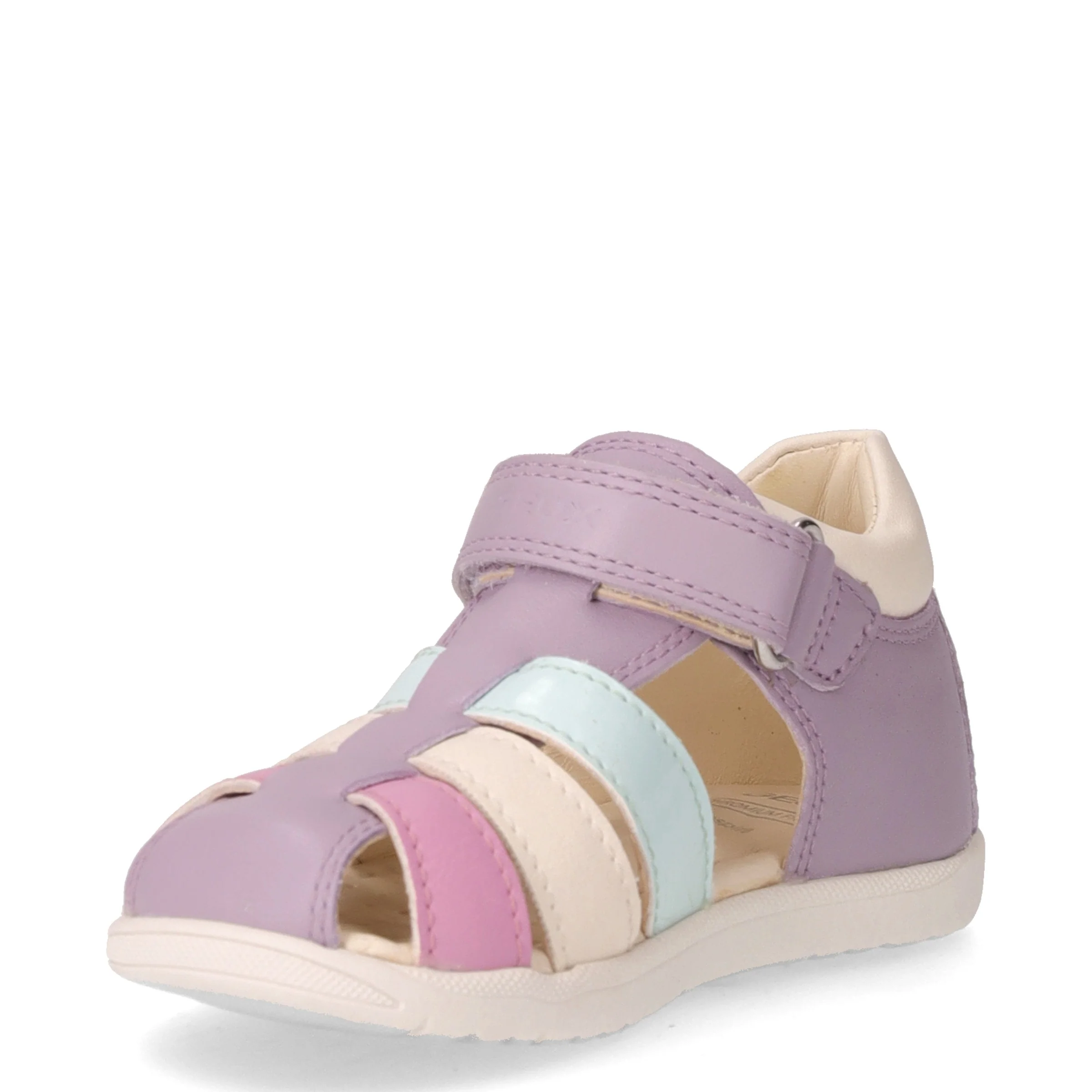 Macchia sandalo in pelle bambina lilla acqua - Image 3