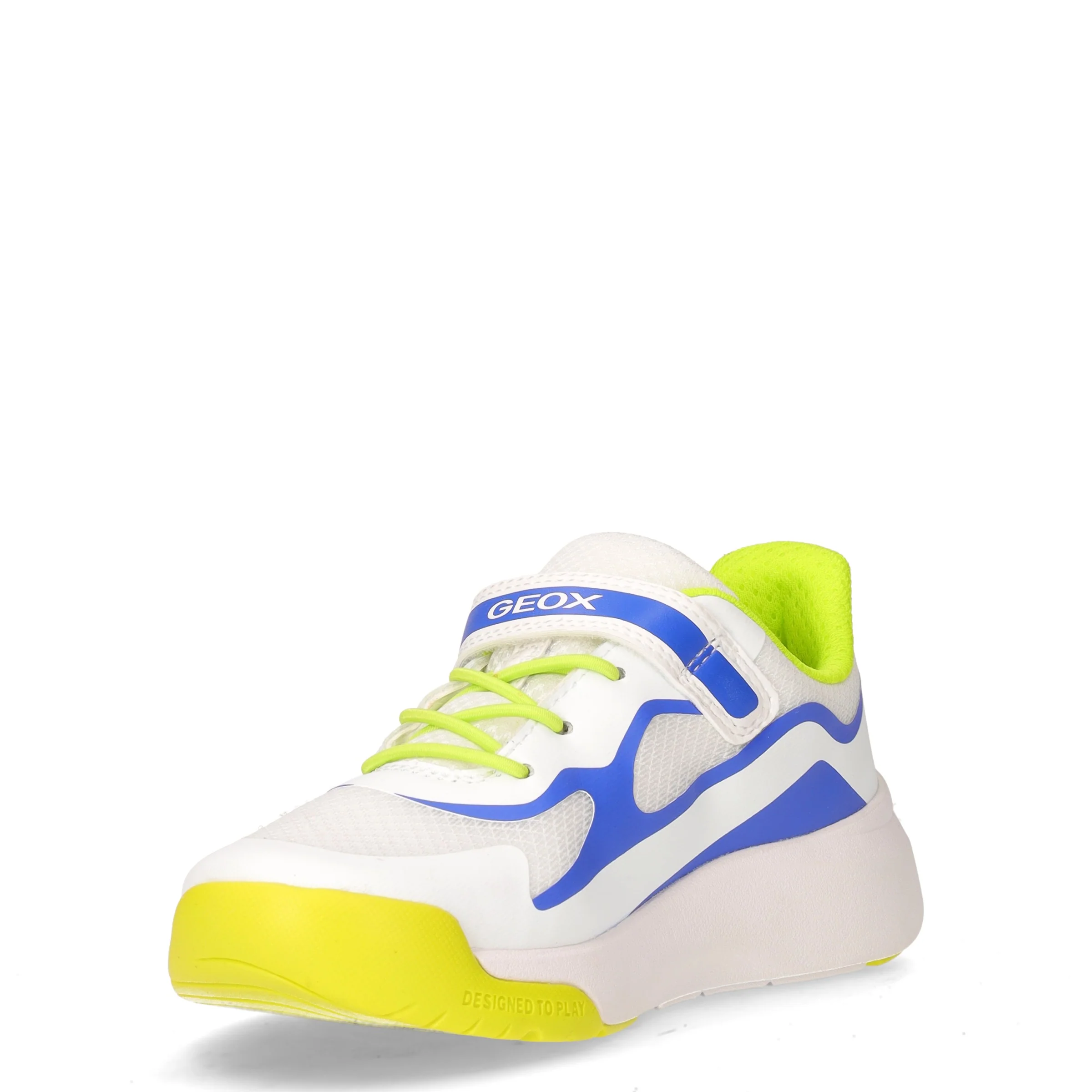 Pro-Ran sneaker bambino in tessuto ed ecopelle bianco blu - Image 3