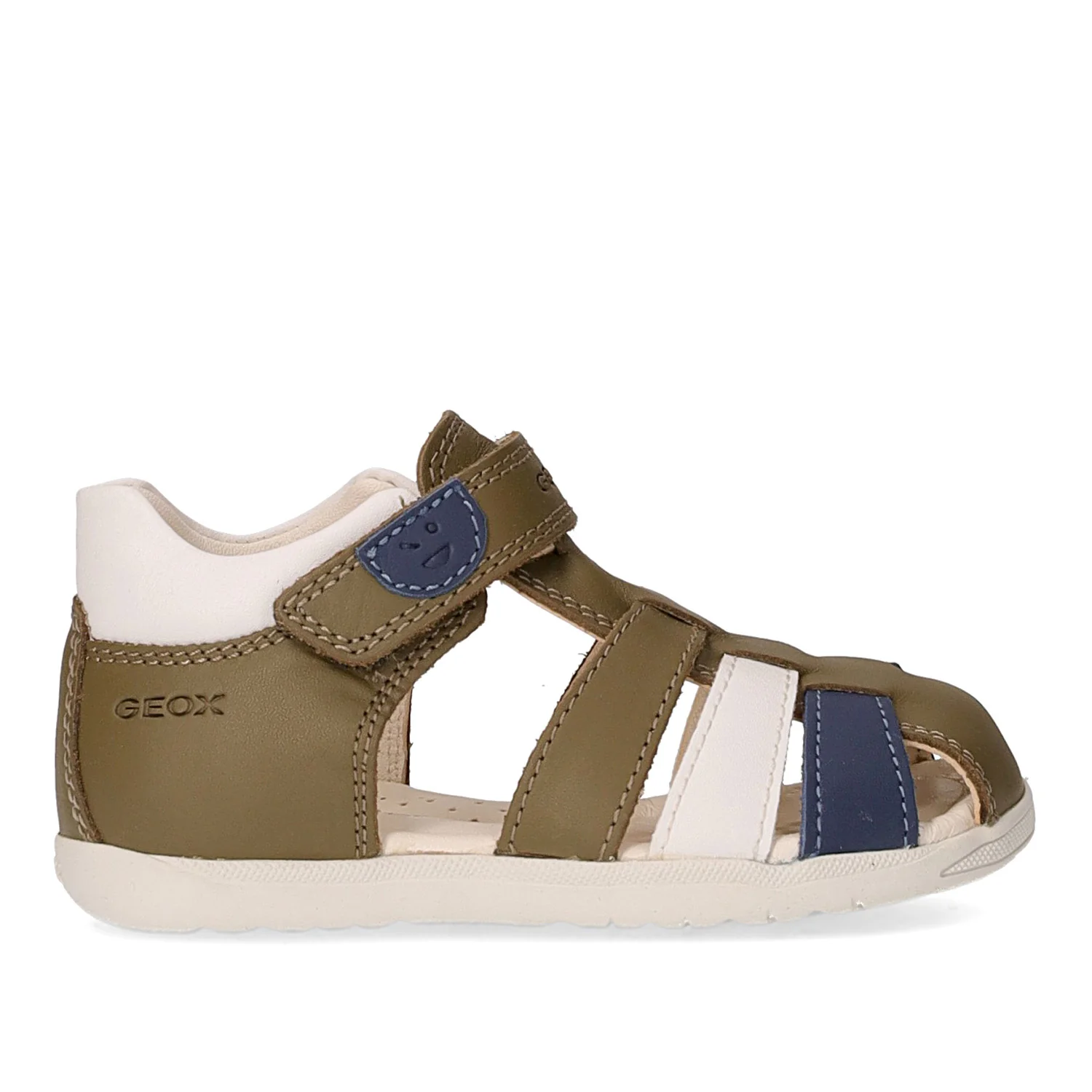 S. macchia sandalo a punta chiusa bambino pistachio white
