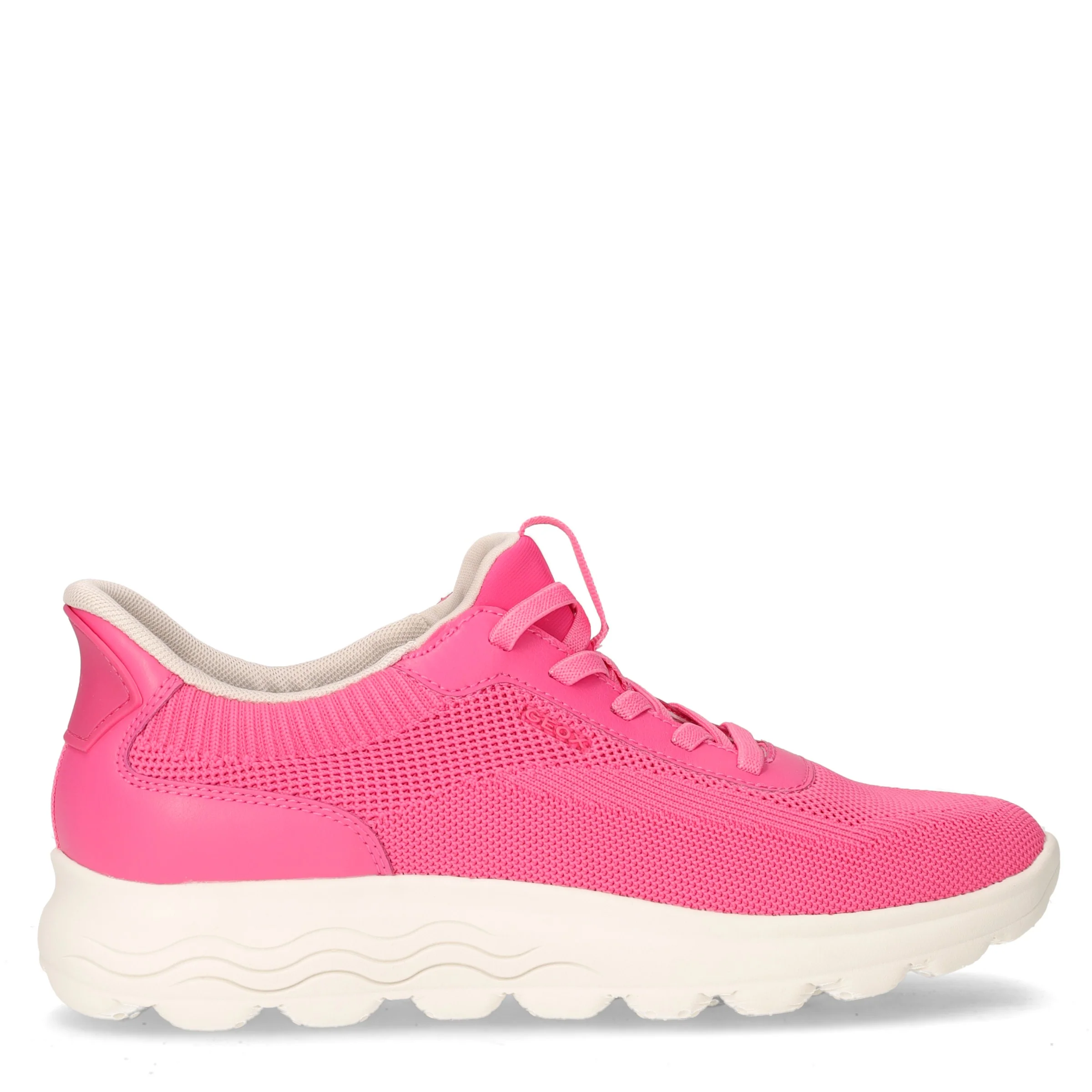 Spherica sneaker in tessuto ed ecopelle fuxia