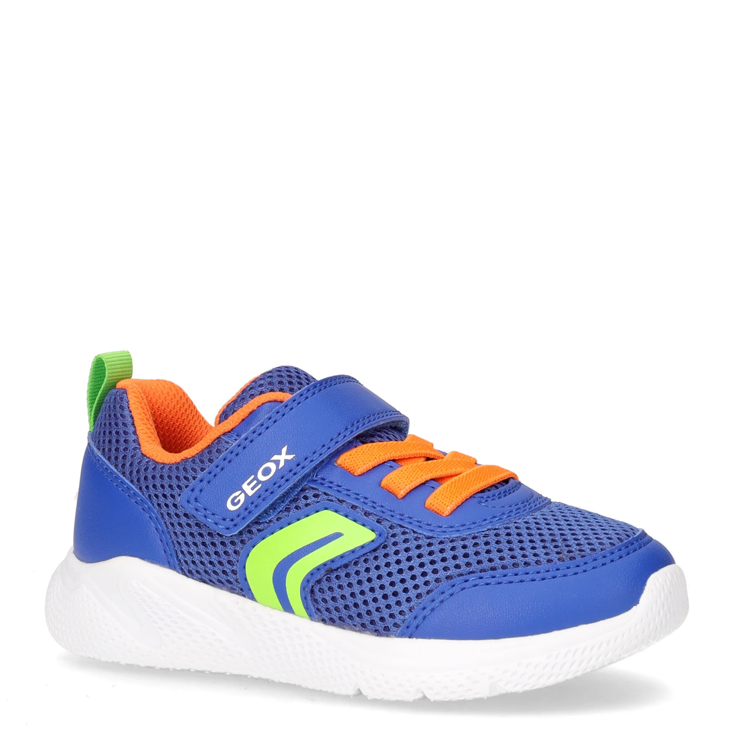 Sprintye In sneaker bambino in tessuto ed ecopelle blu arancione - Image 2