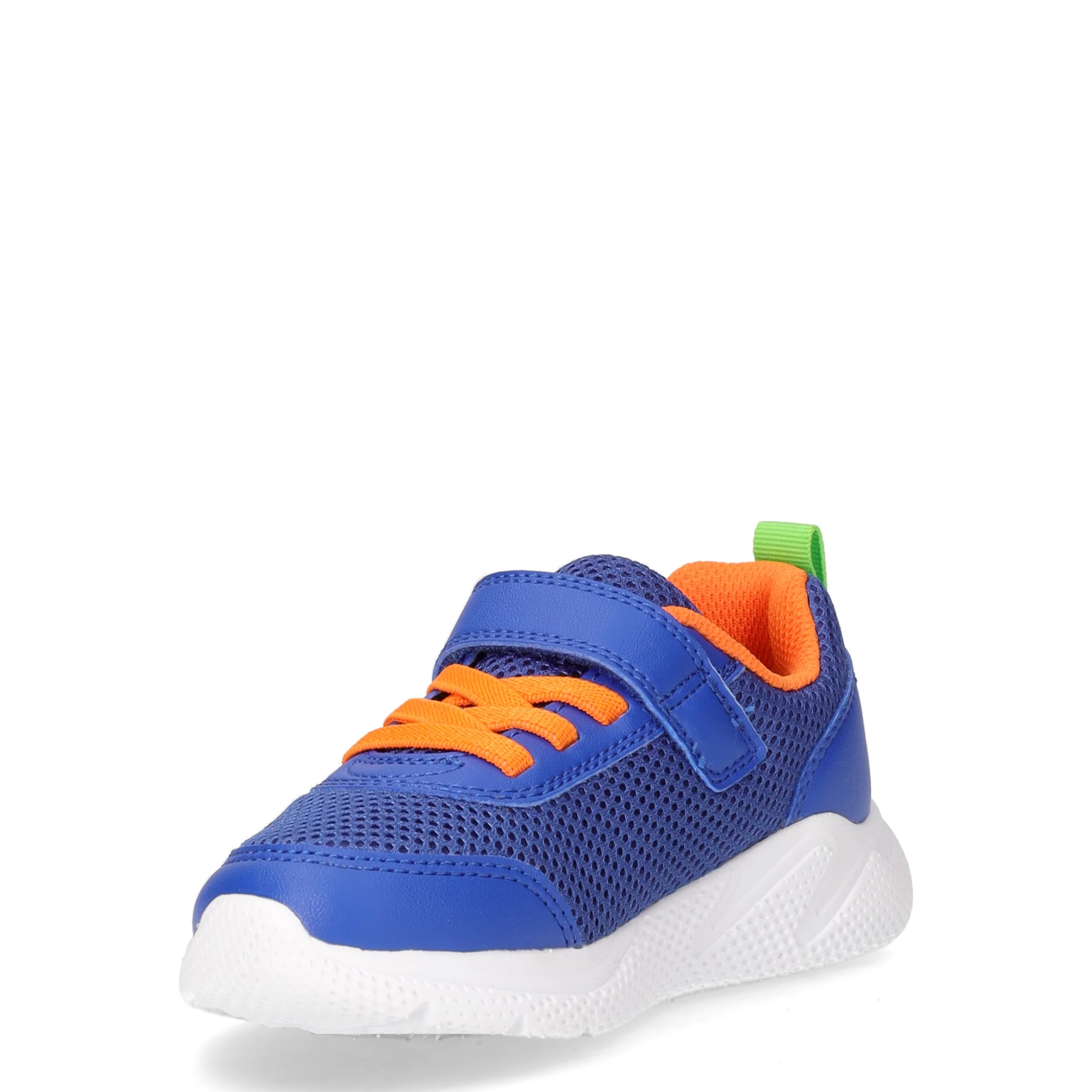 Sprintye In sneaker bambino in tessuto ed ecopelle blu arancione - Image 3
