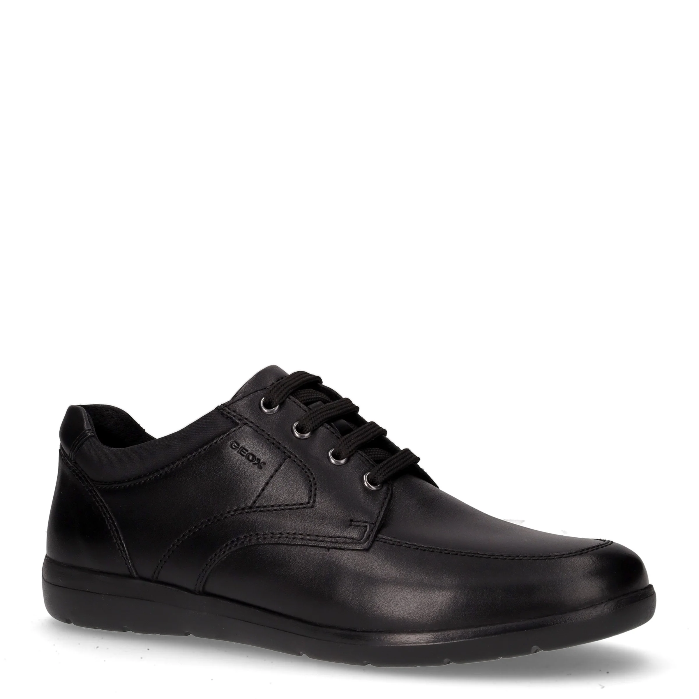 Stringata sportiva in pelle nero - Image 2