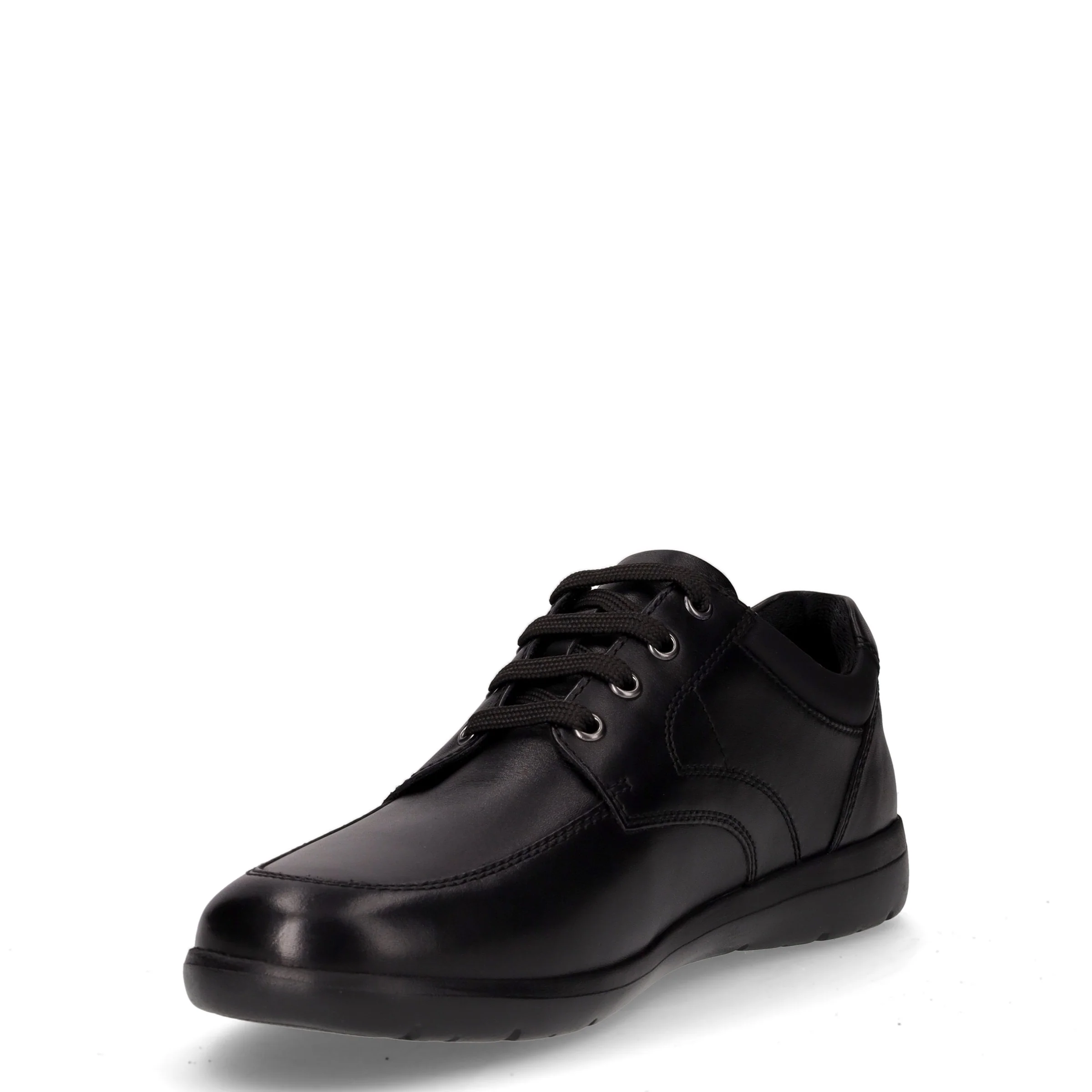 Stringata sportiva in pelle nero - Image 3