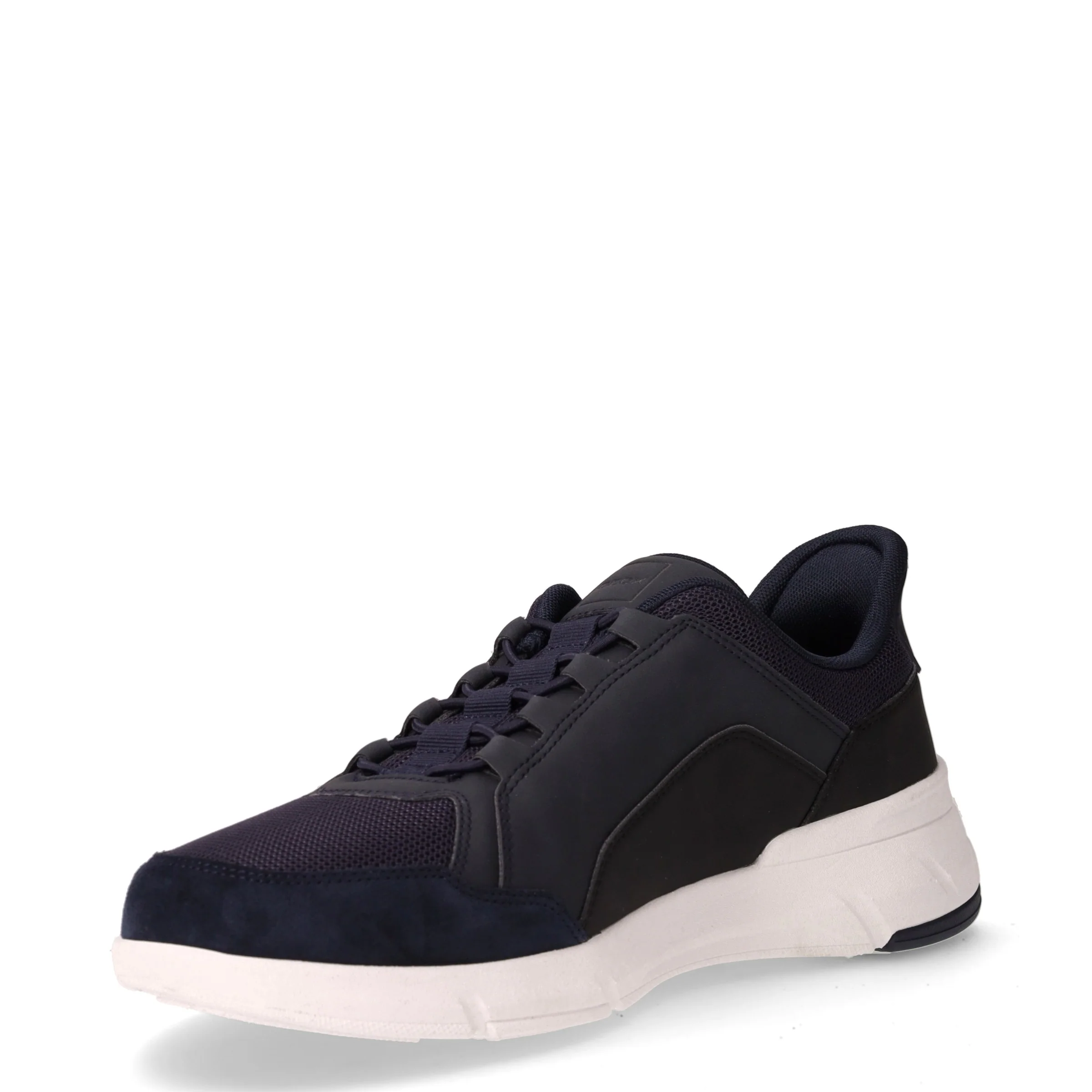Vittour sneaker slip on in tessuto ed ecopelle navy - Image 3