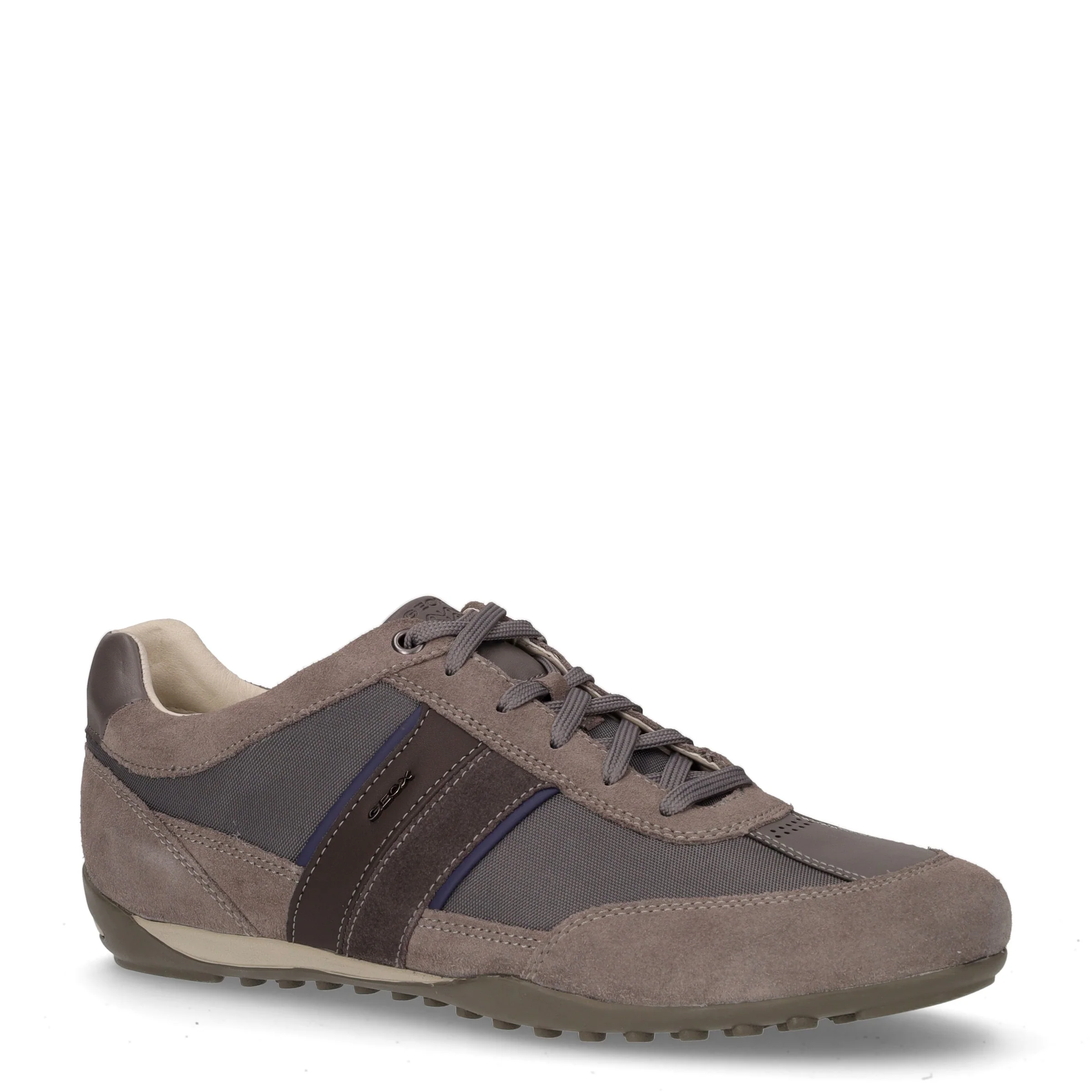 Wells scarpa sportiva in pelle e tessuto grigio scuro - Image 2