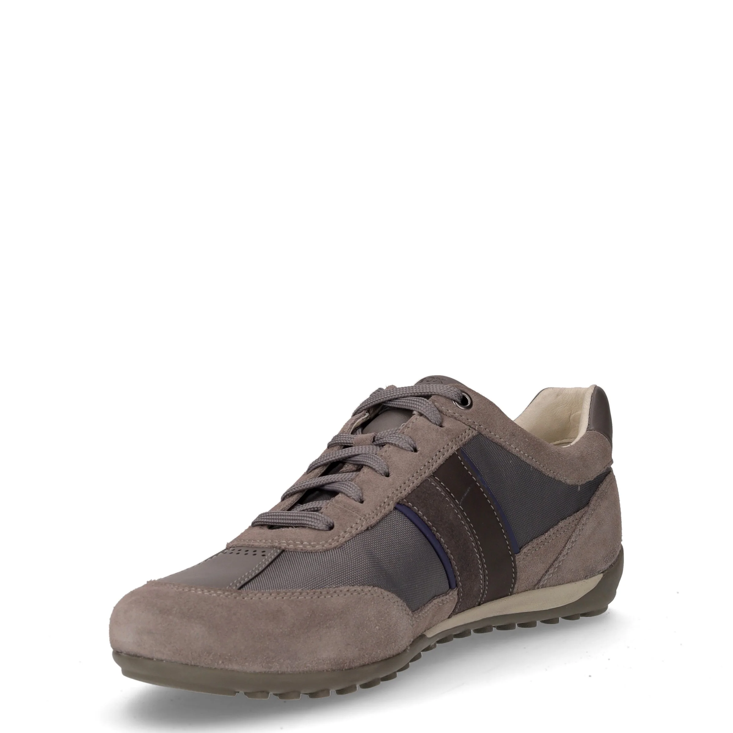 Wells scarpa sportiva in pelle e tessuto grigio scuro - Image 3
