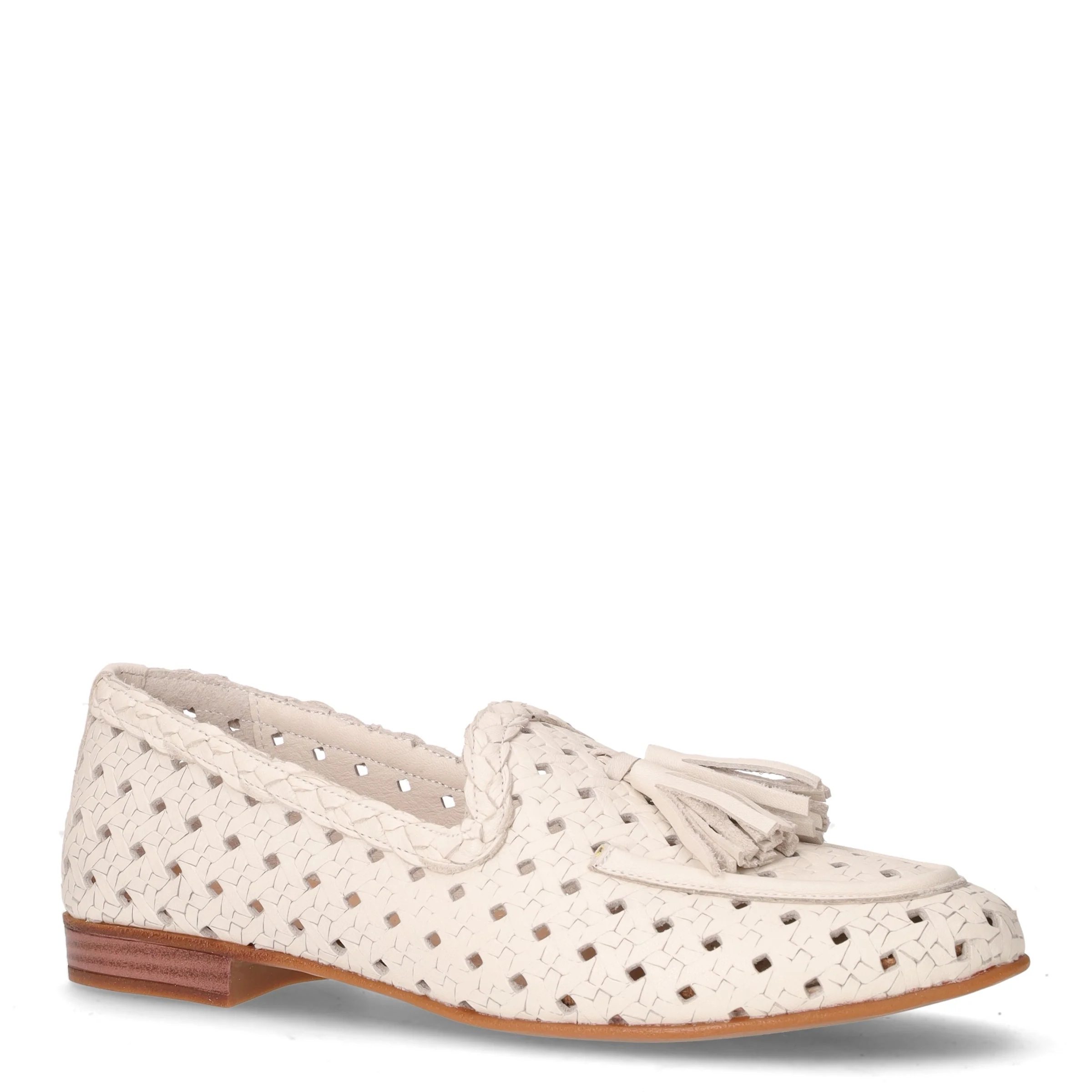 Ballerina con napine in pelle bianco - Image 2