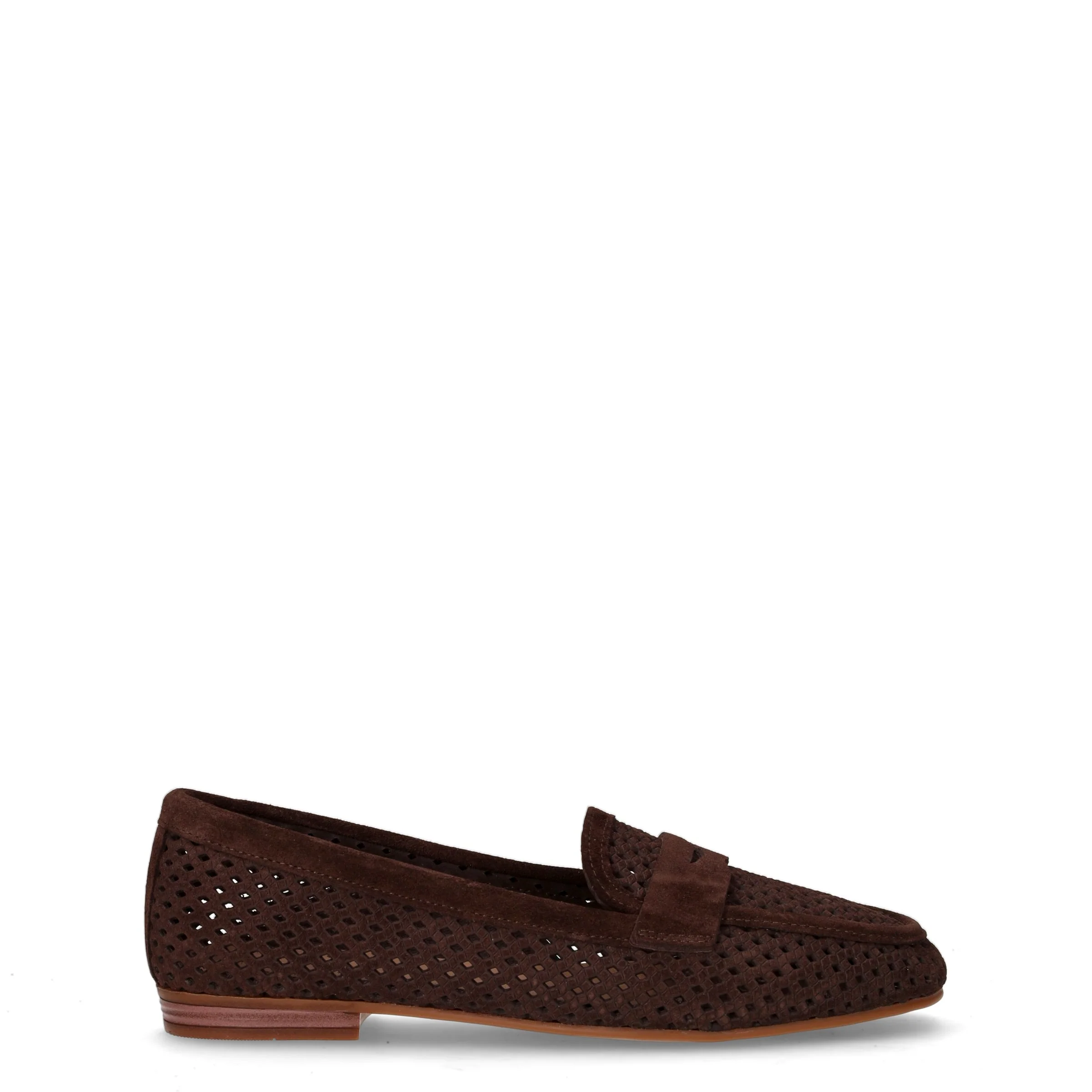 Mocassino in pelle marrone