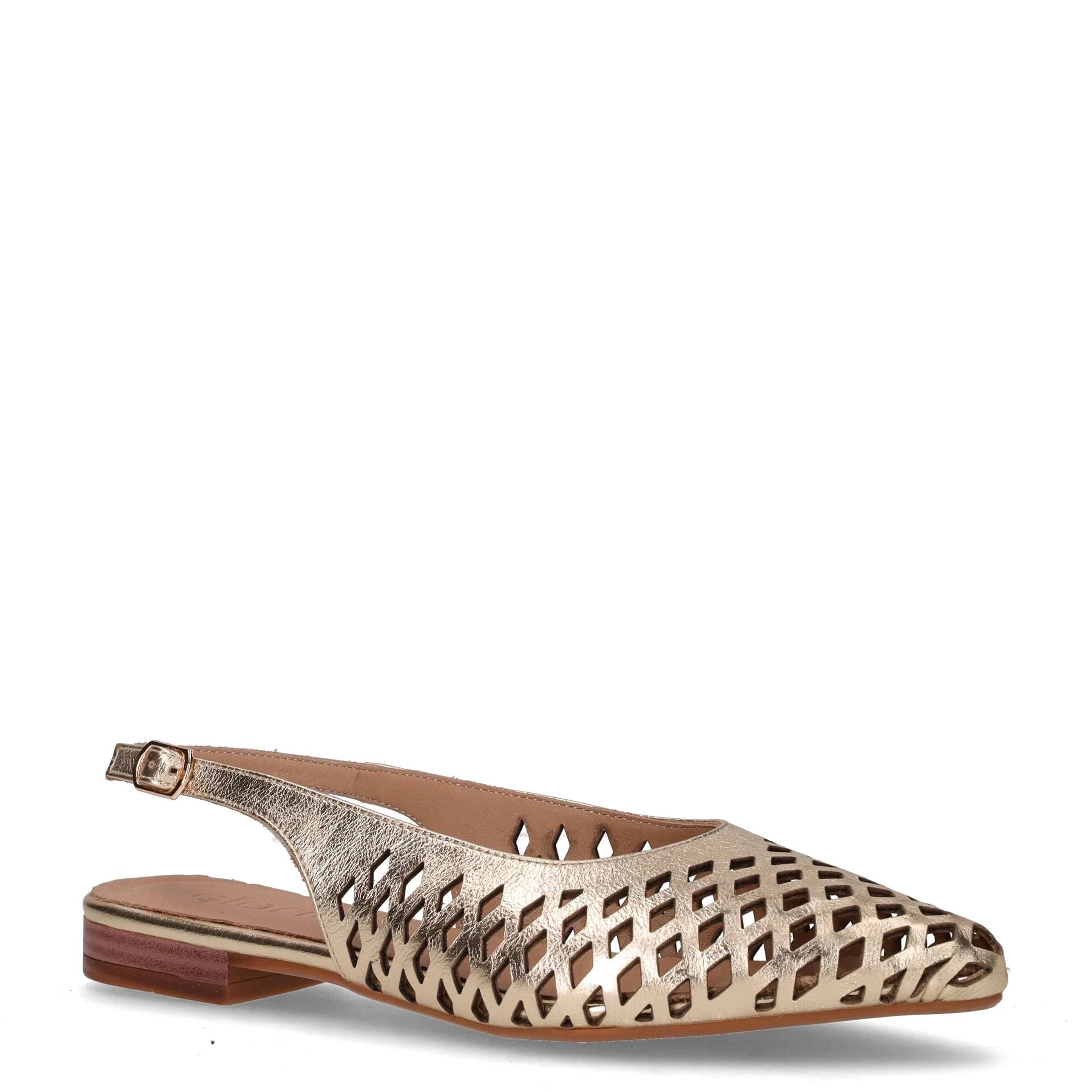 Slingback bassa in pelle oro - Image 2