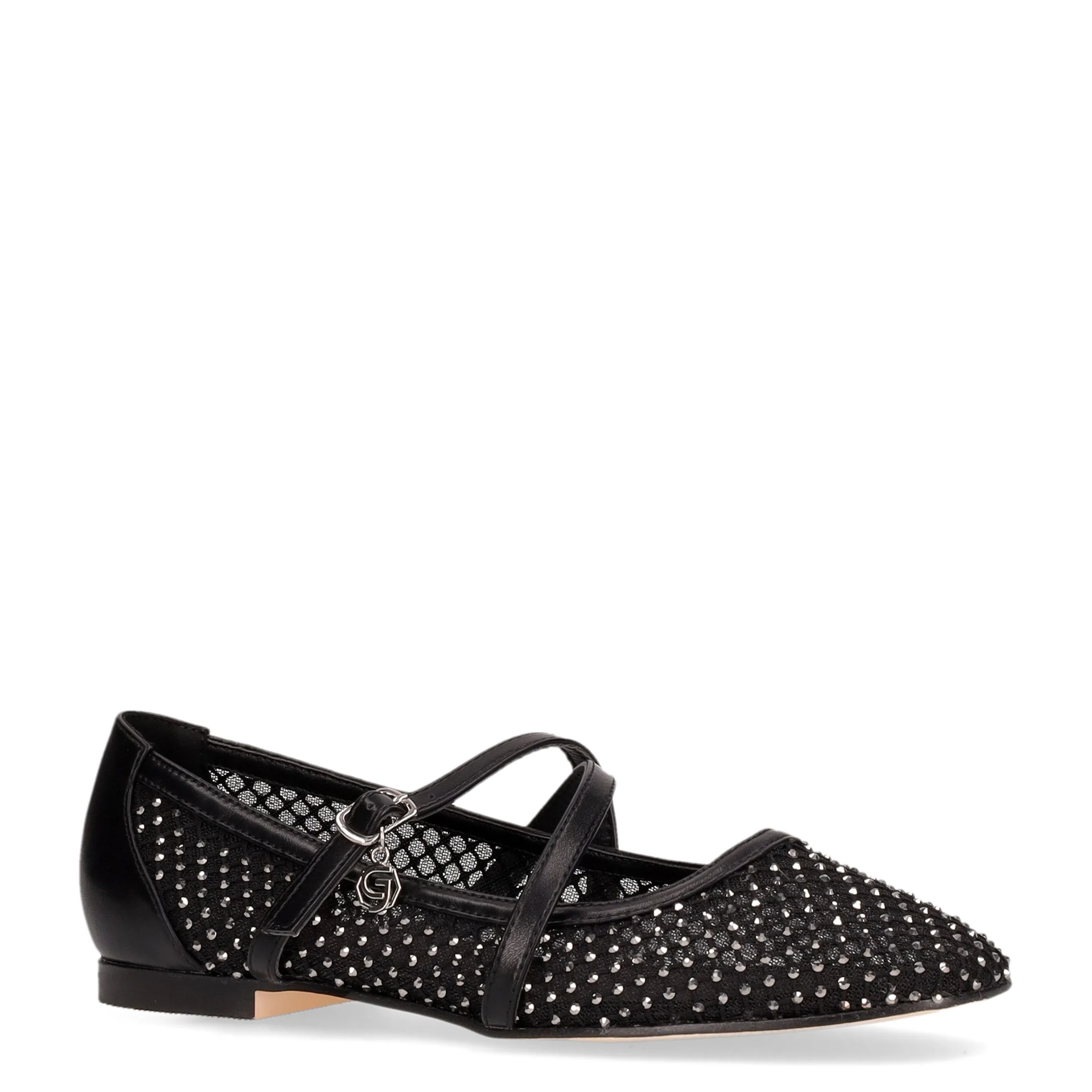 Ballerina con strass e cinturino nero - Image 2