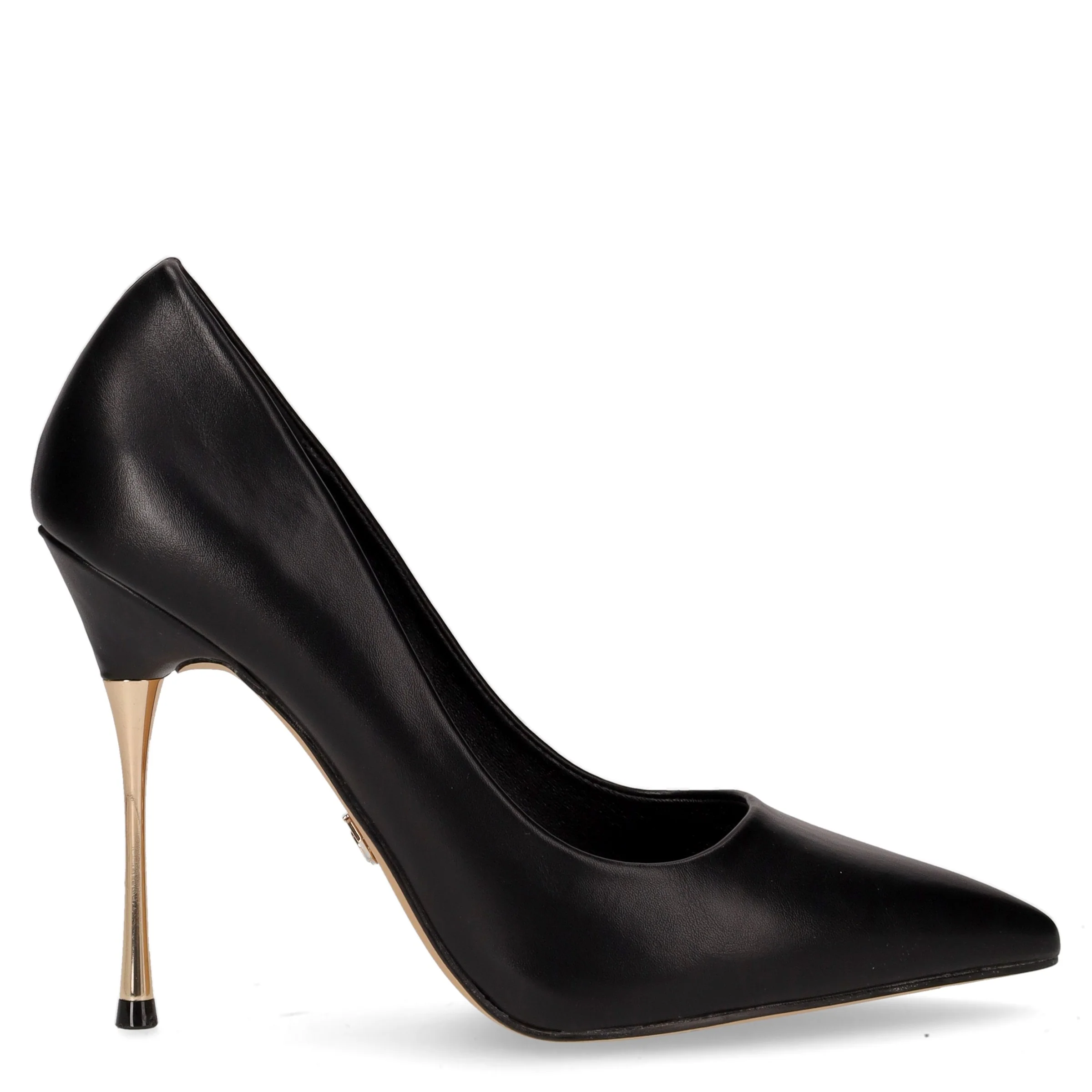 Décolleté a punta in ecopelle nero