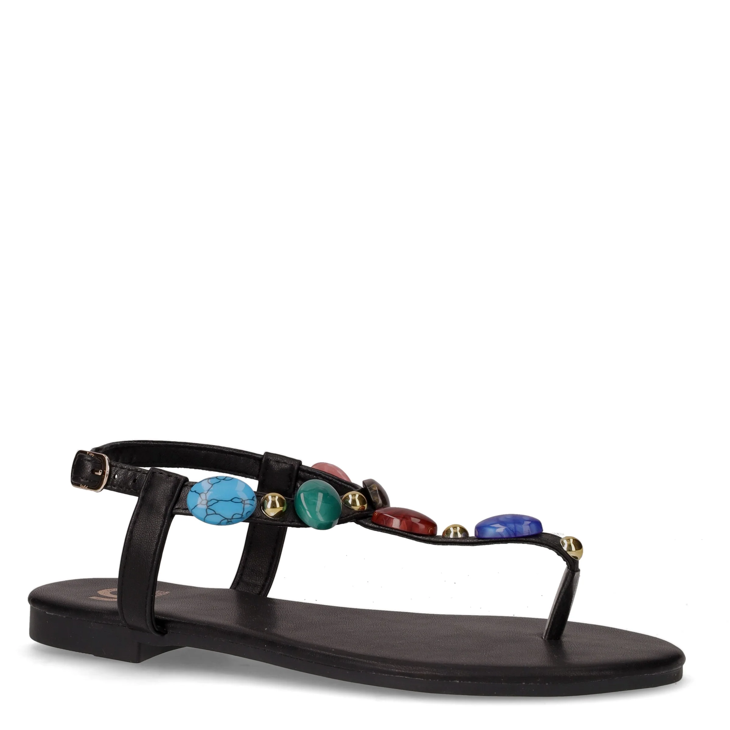 Sandalo infradito in ecopelle nero - Image 2