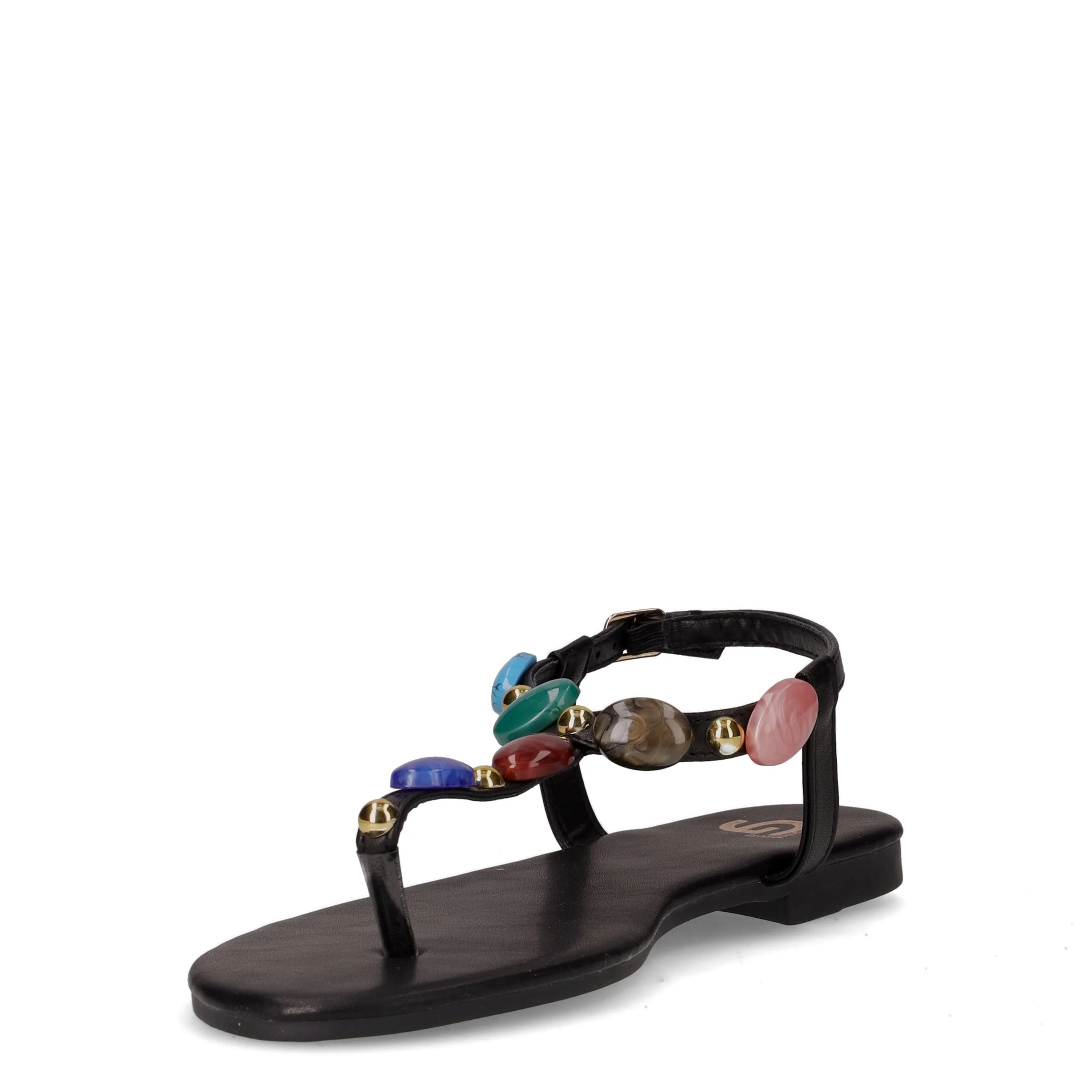 Sandalo infradito in ecopelle nero - Image 3