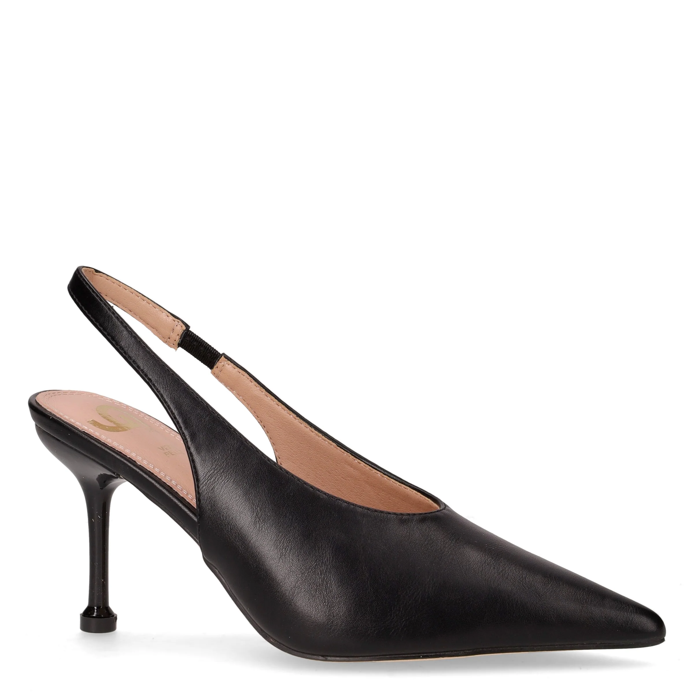 Slingback in ecopelle con tacco nero - Image 2