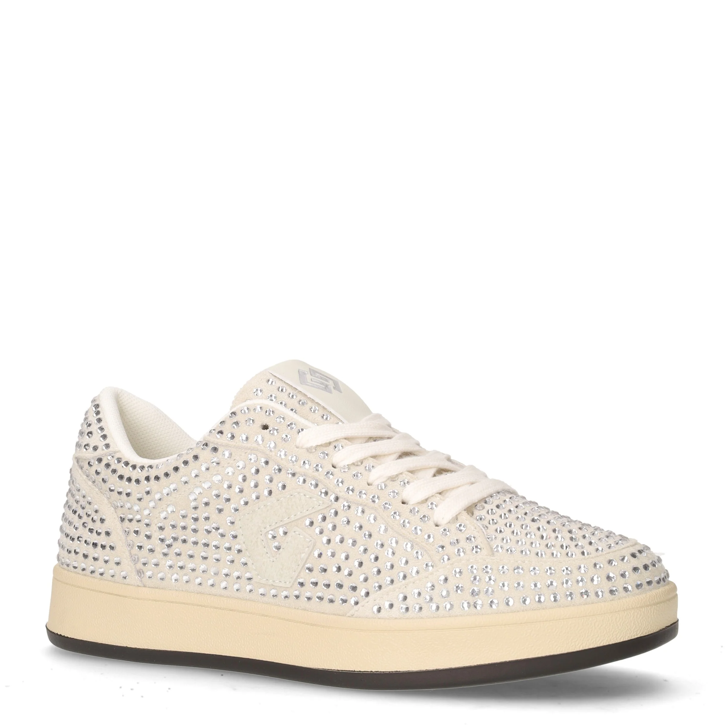 Sneaker in tessuto e ecopelle argento - Image 2