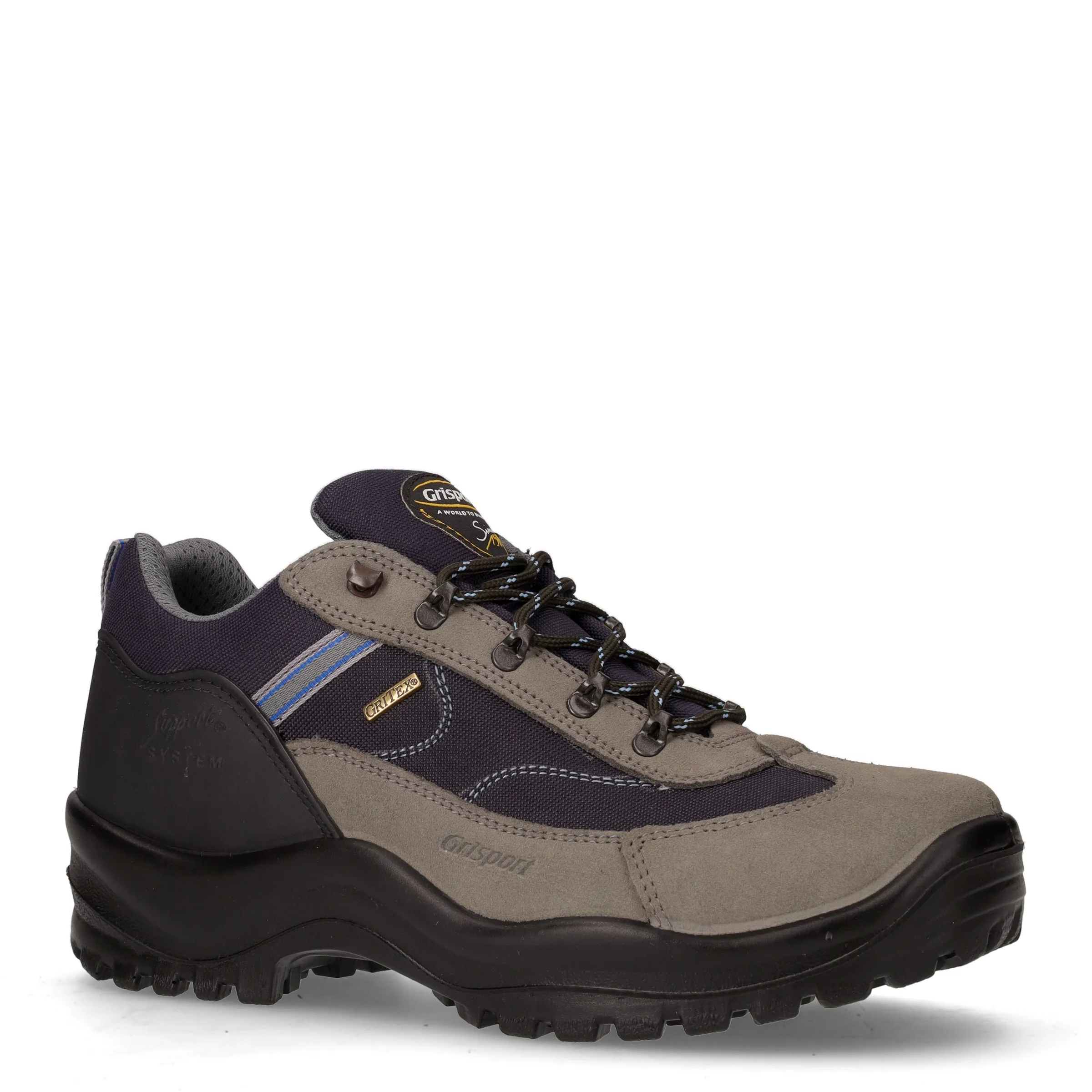Scarpa da hiking in pelle e tessuto grigio - Image 2