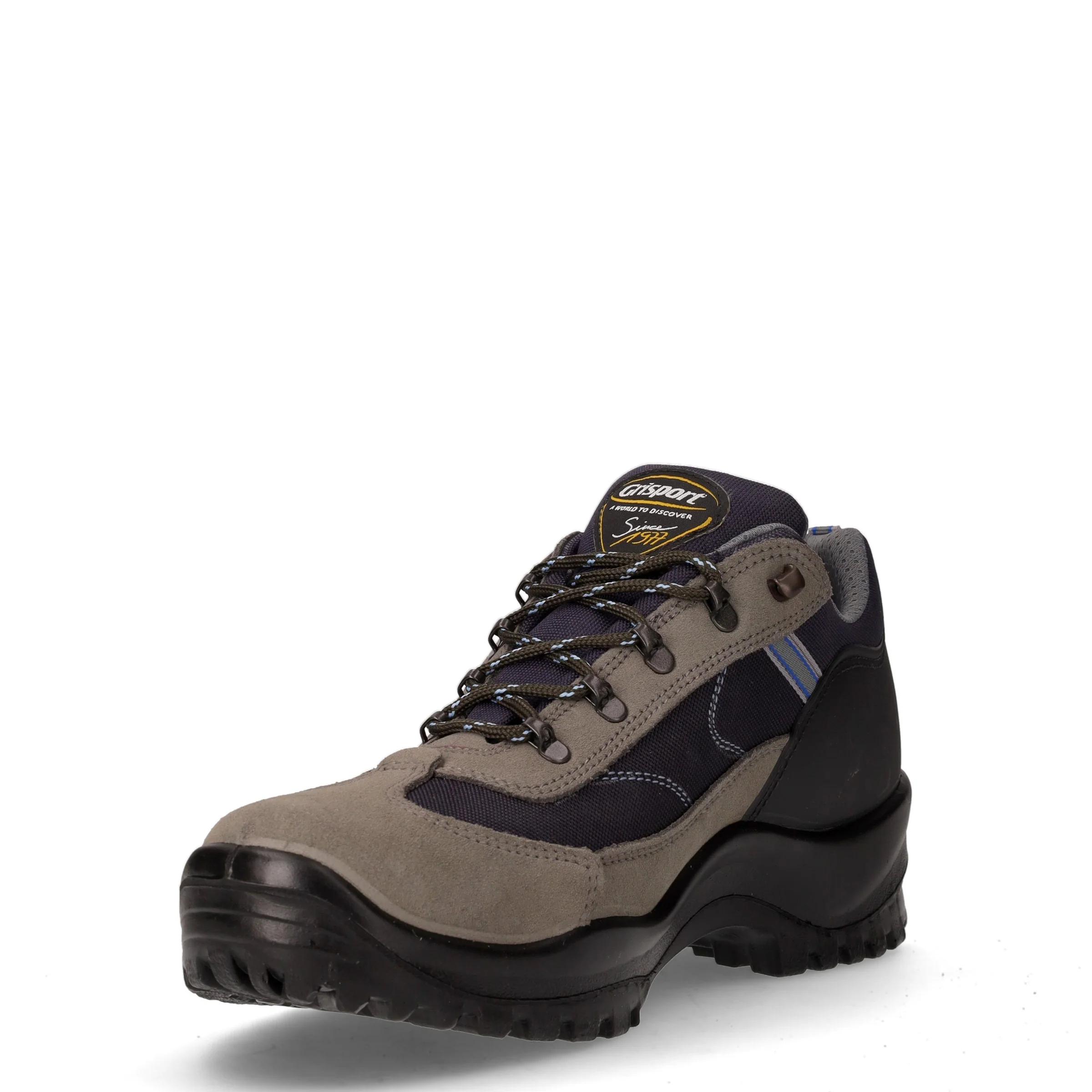 Scarpa da hiking in pelle e tessuto grigio - Image 3