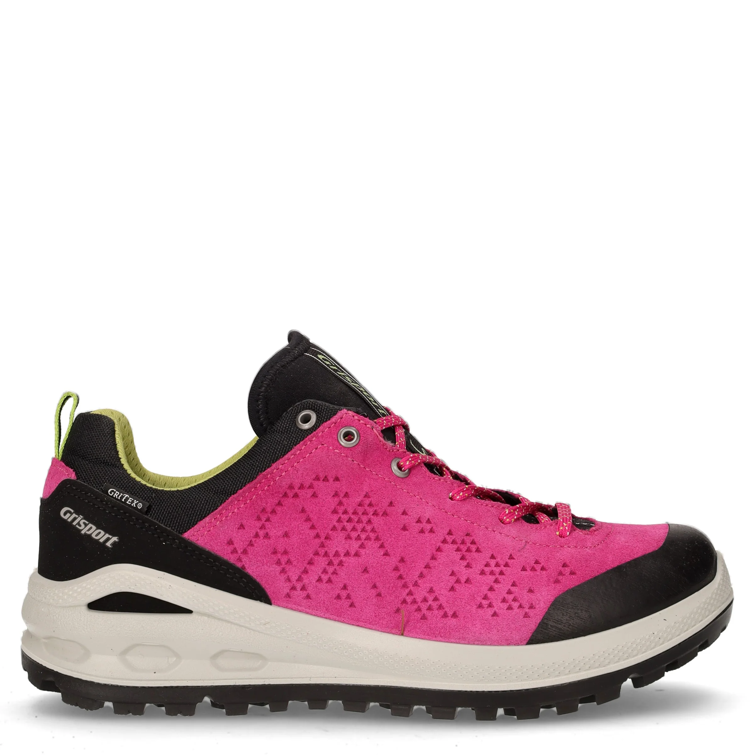 Scarpa da trekking in pelle e tessuto fuxia nero