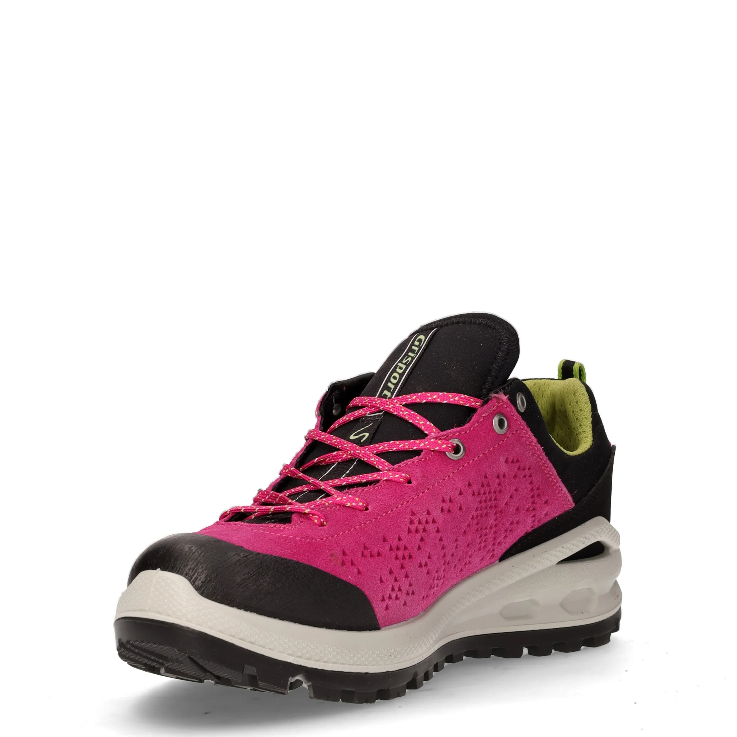 Scarpa da trekking in pelle e tessuto fuxia nero - Image 3