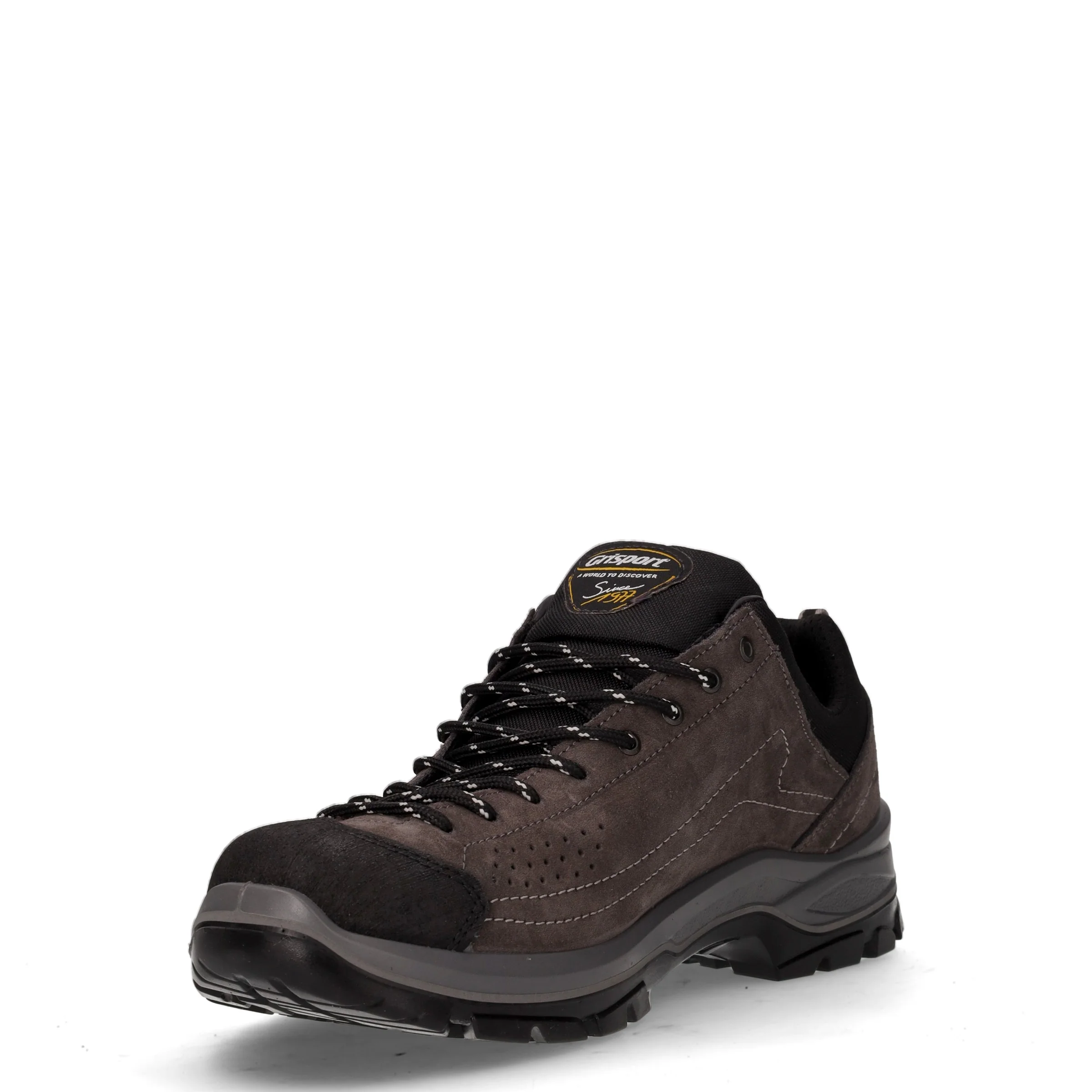 Scarpa da trekking in tessuto e pelle grigio - Image 3