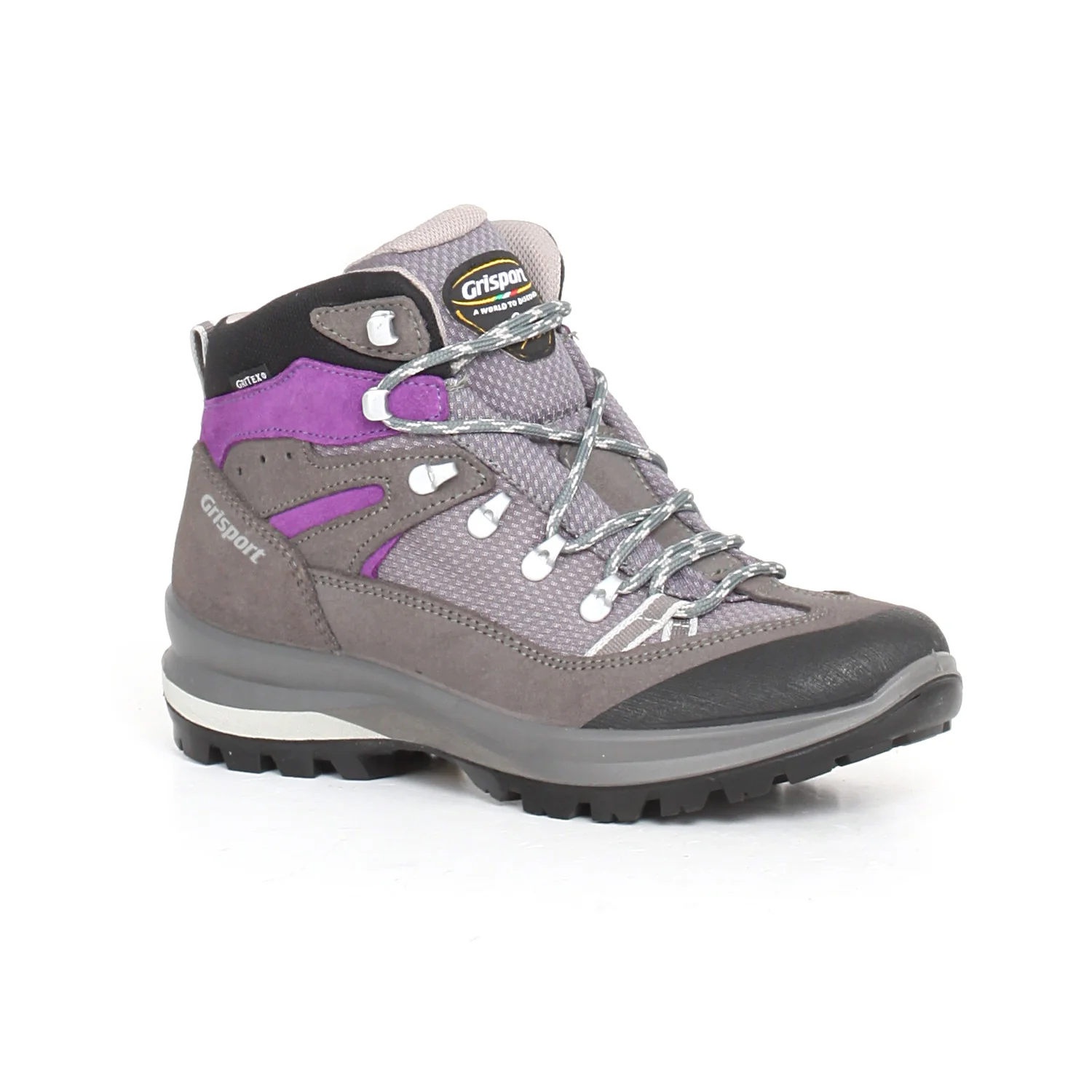 Scarpa da trekking mid grigio viole scamosciato - Image 2