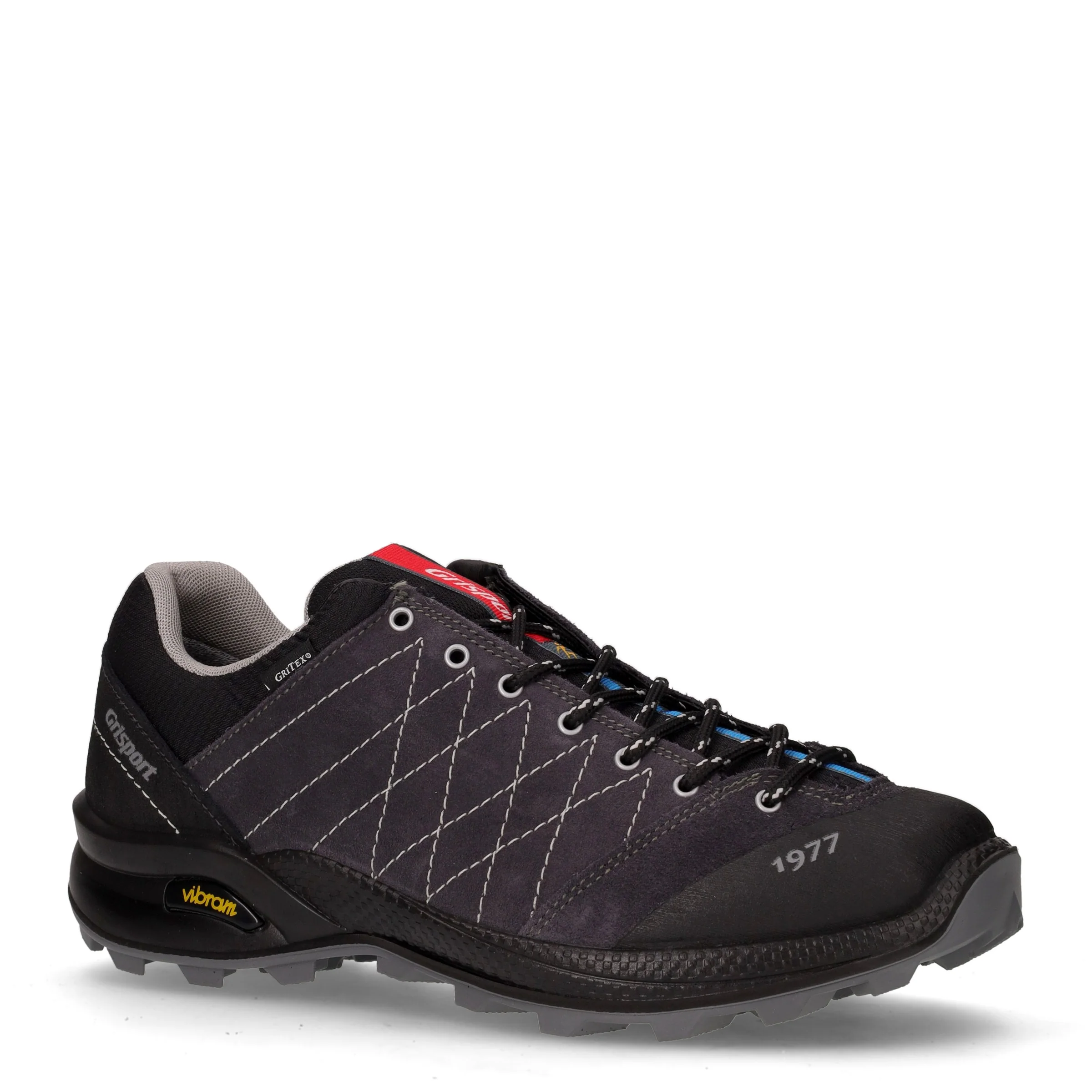 Scarpa da trekking in pelle e tessuto blu grigio nero - Image 2