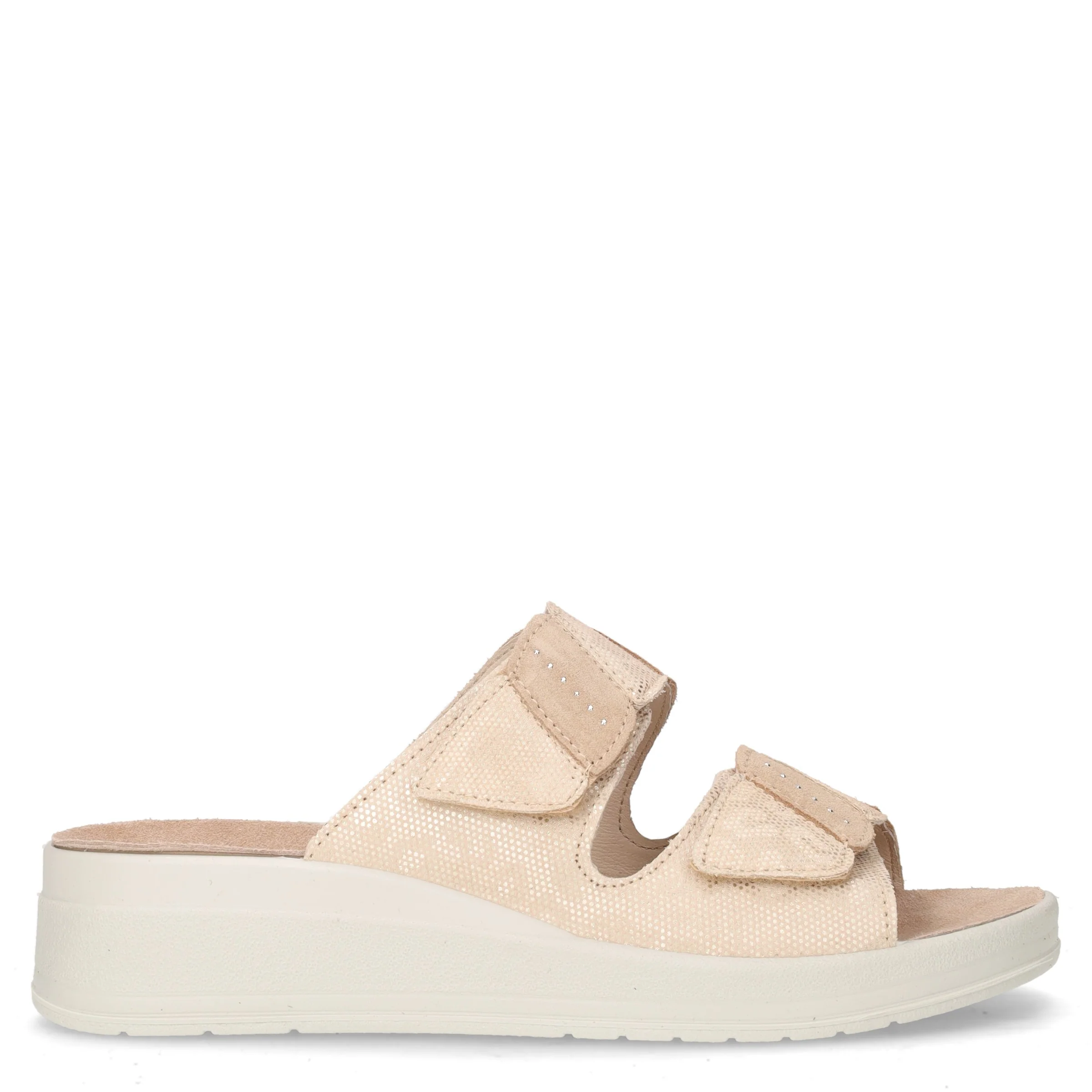 Dida ciabatta in pelle con zeppa corda